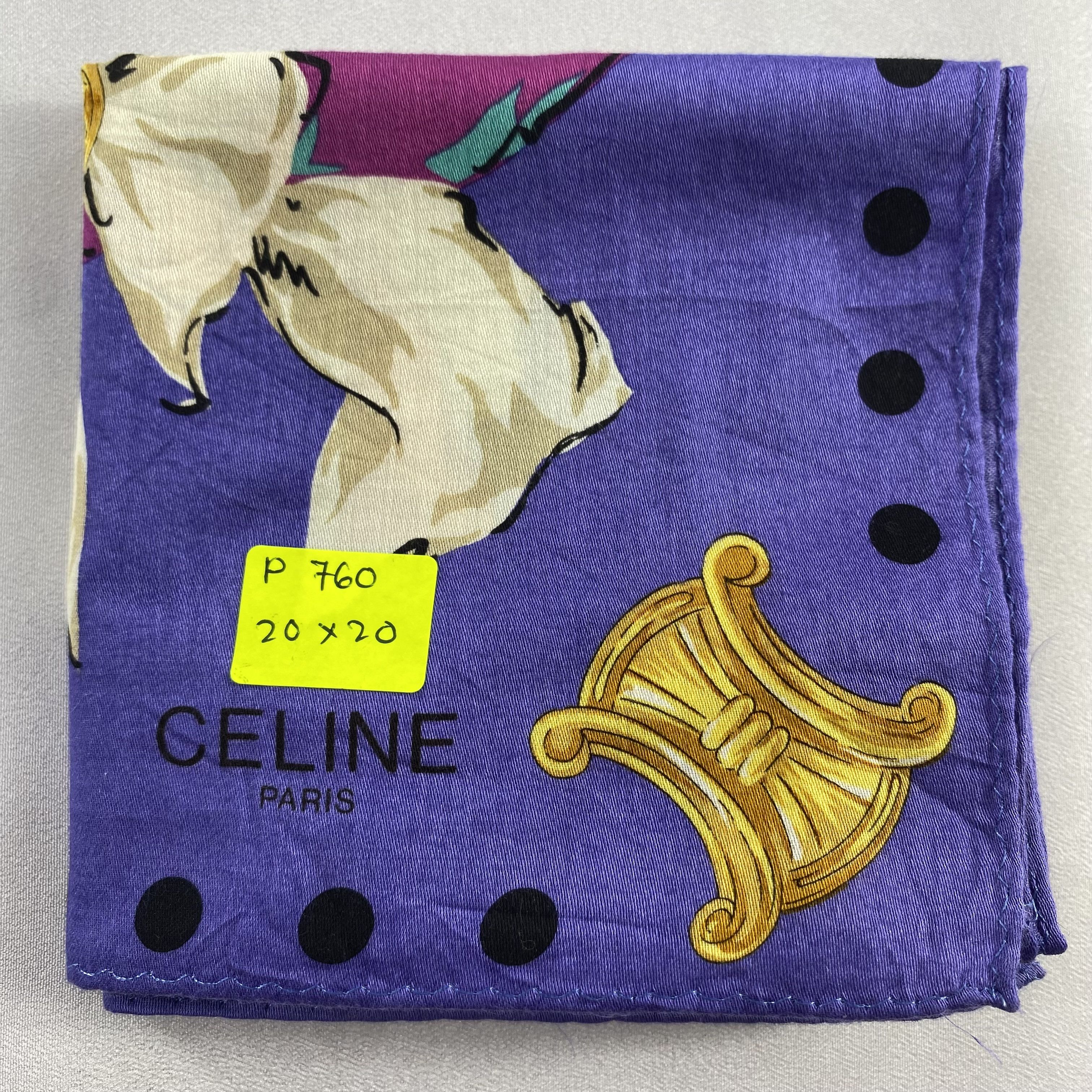 Celine × Vintage Celine Neckerchief / Bandana / Handkerchief-P760 Size ONE SIZE - 5 Thumbnail