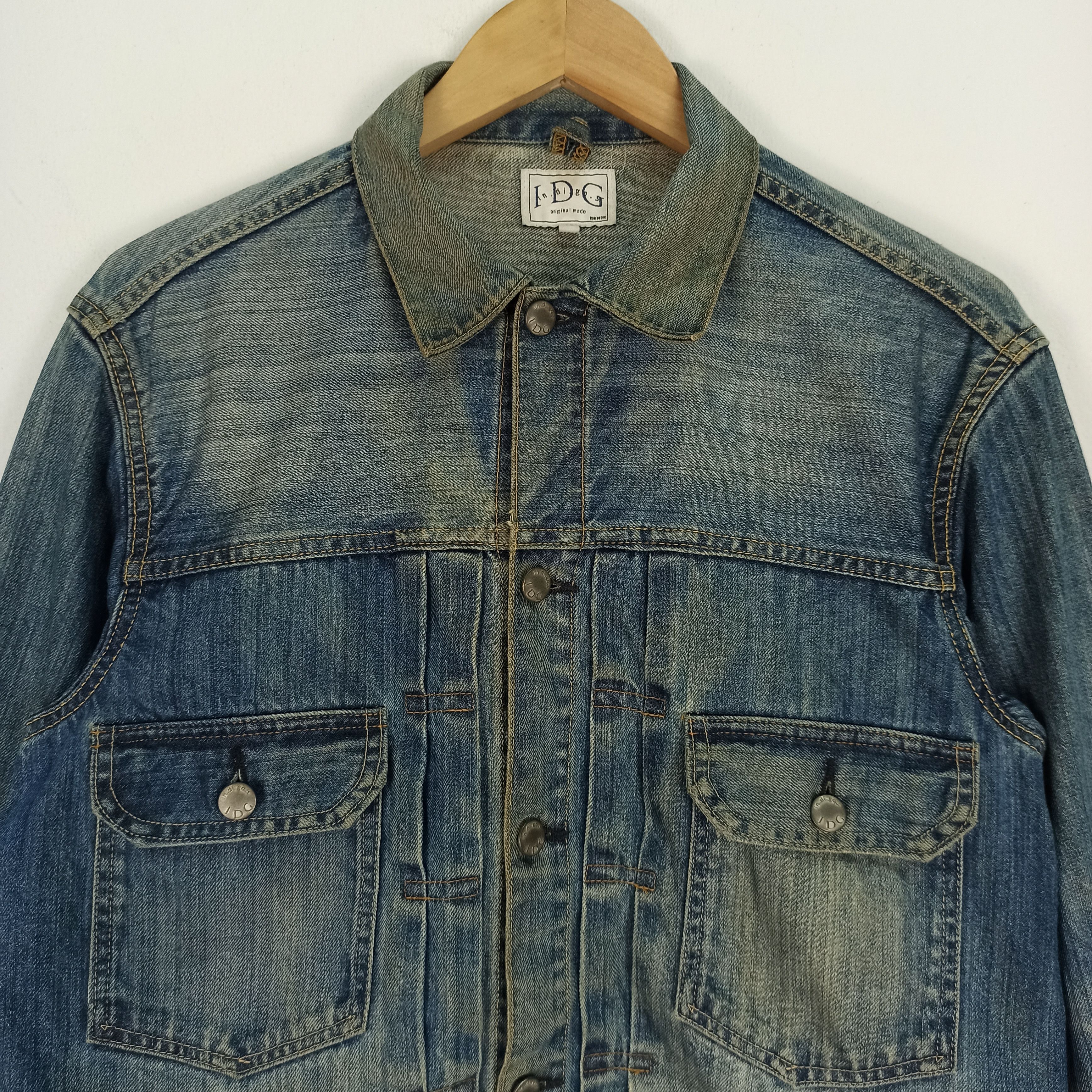 Indigo 🔥STEALS🔥 Rare Indigo Original Made Jacket Jeans Distressed Size US M / EU 48-50 / 2 - 4 Thumbnail