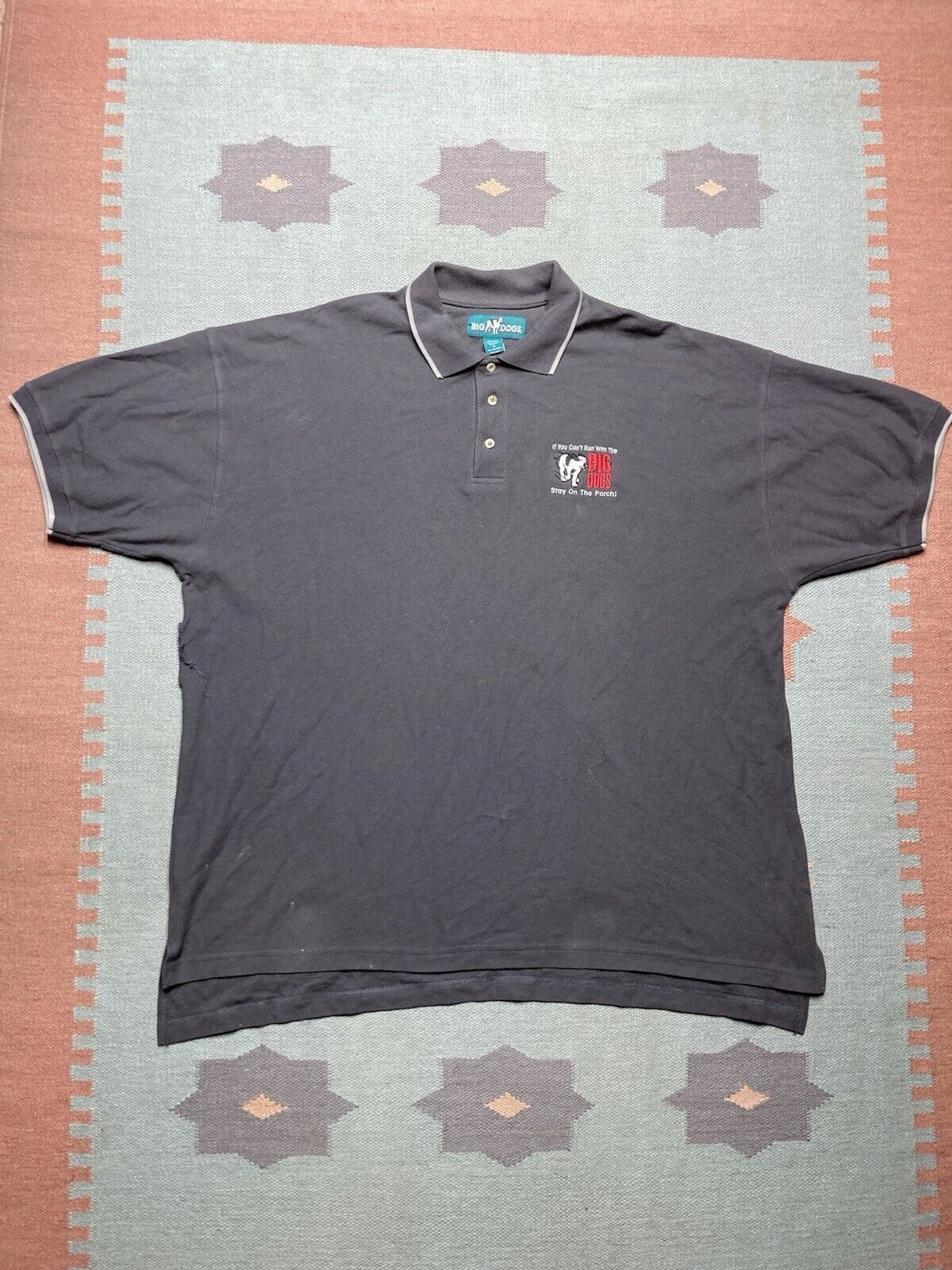 Big Dogs × Vintage big dogs polo shirt if you can’t run stay on the porch 3XL Size US XXL / EU 58 / 5 - 1 Thumbnail