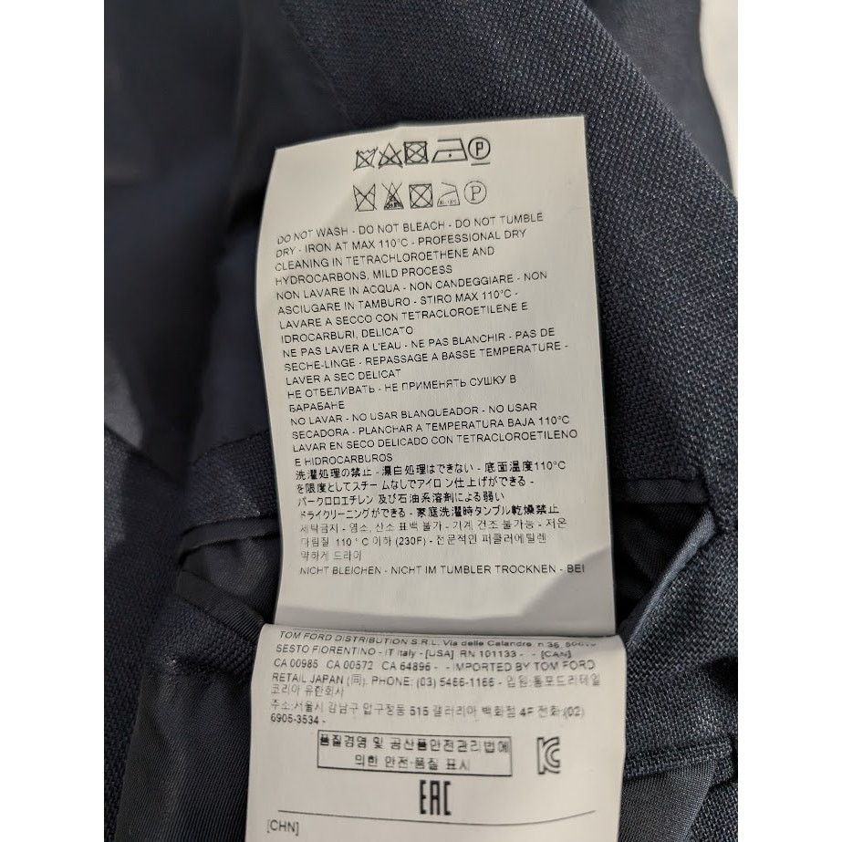 Tom Ford o1rshd1 Blazer Jacket in Navy Size US S / EU 44-46 / 1 - 16 Thumbnail