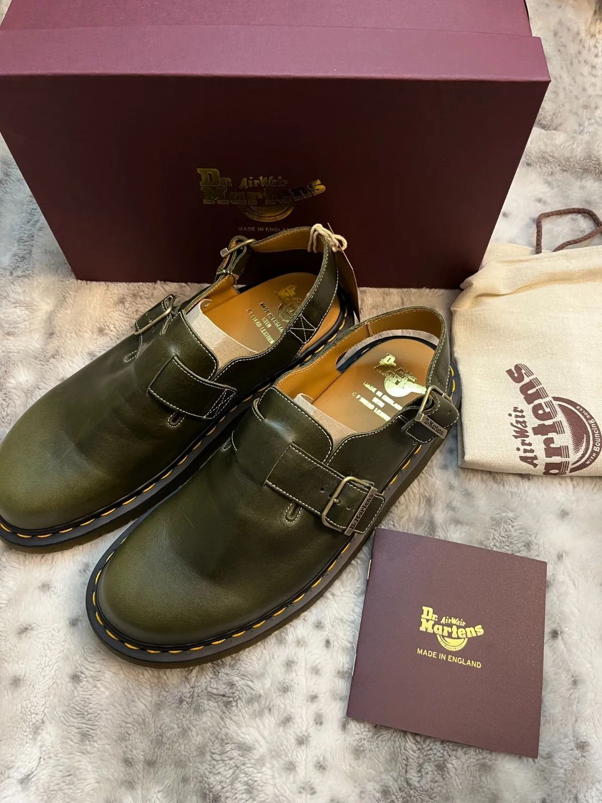 Dr. Martens Handcrafted/Made in England Dr. Martens Jorge Leather Mules Size US 13 / EU 46 - 1 Thumbnail