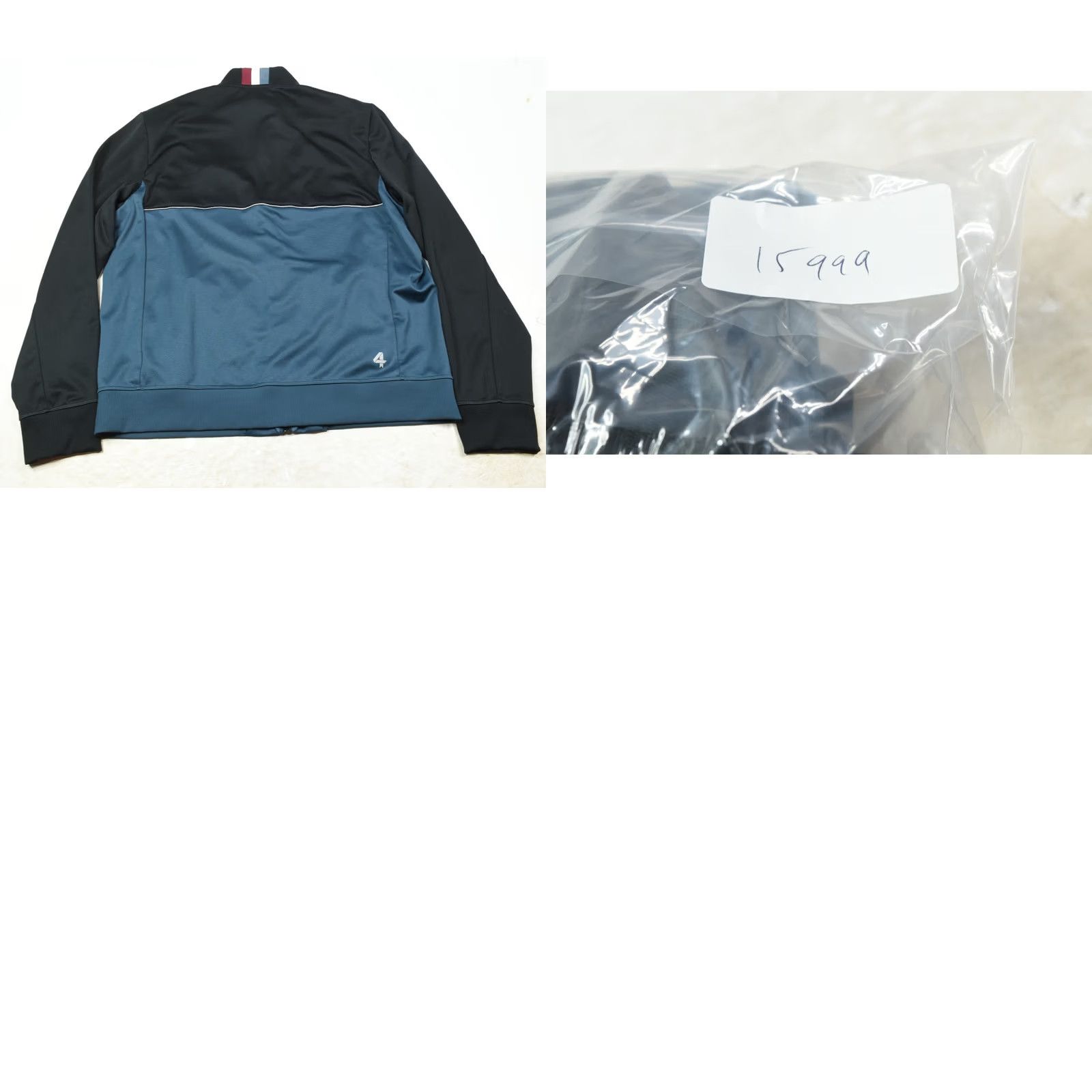 Vintage FourLaps x Peloton Track Jacket Mens XL Blue Black Long Sleeve Full-Zip Activewear Size US XL / EU 56 / 4 - 9 Thumbnail