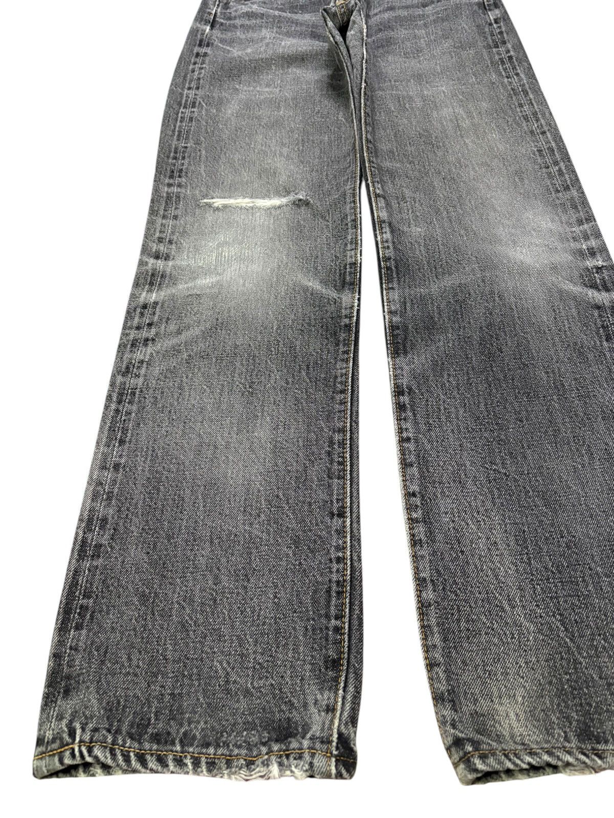 Denime Vintage Japan Denime Selvedge Faded Wash Distressed Jeans Size US 30 / EU 46 - 7 Thumbnail