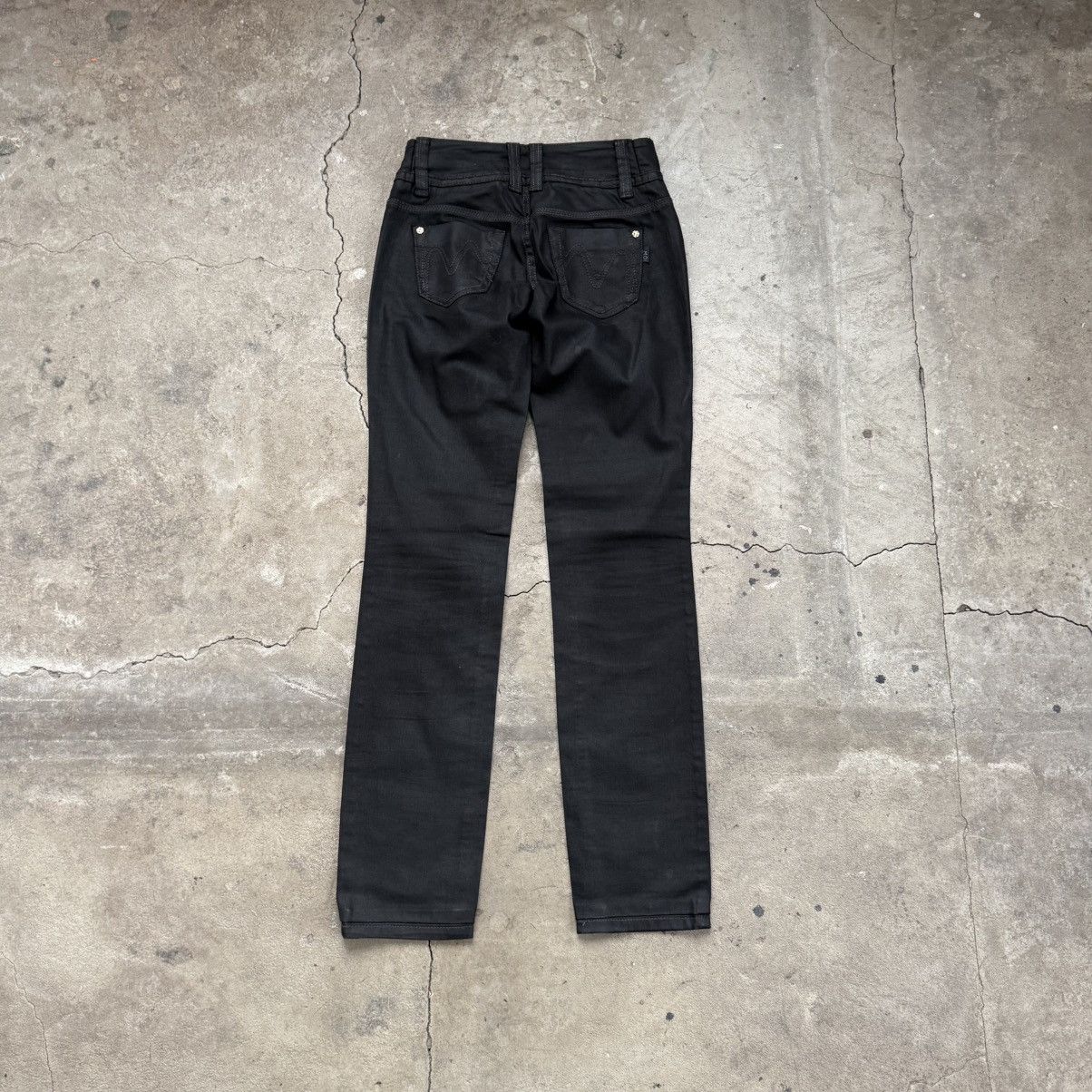 Morgan De Toi Y2K Morgan De Toi Black Waxed Pants Size 25" / US 0 / IT 36 - 2 Thumbnail