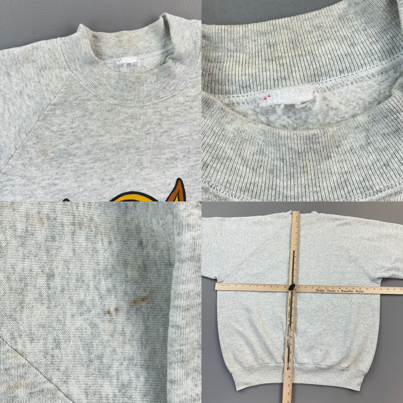 Vintage VINTAGE Horse Sweatshirt Women's XL Gray Equestrian Cartoon Graphic Pullover Size XL / US 12-14 / IT 48-50 - 8 Thumbnail
