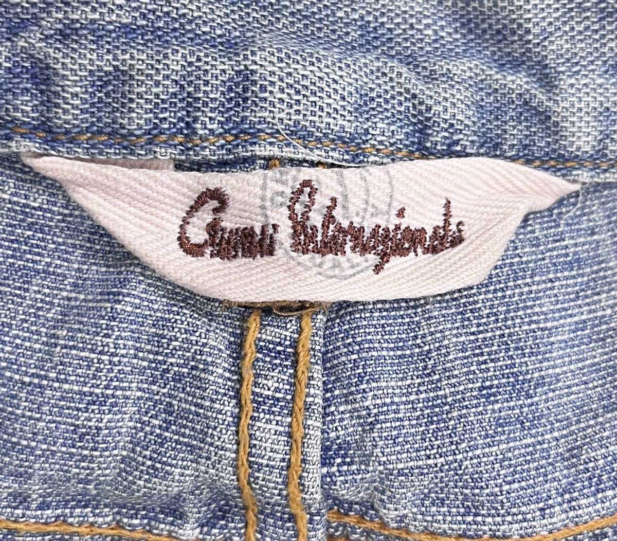Japanese Brand 🔥RARE🔥Vtg GUMU INTERNATIONAL Designer Distressed Lightwash Size US 32 / EU 48 - 14 Thumbnail