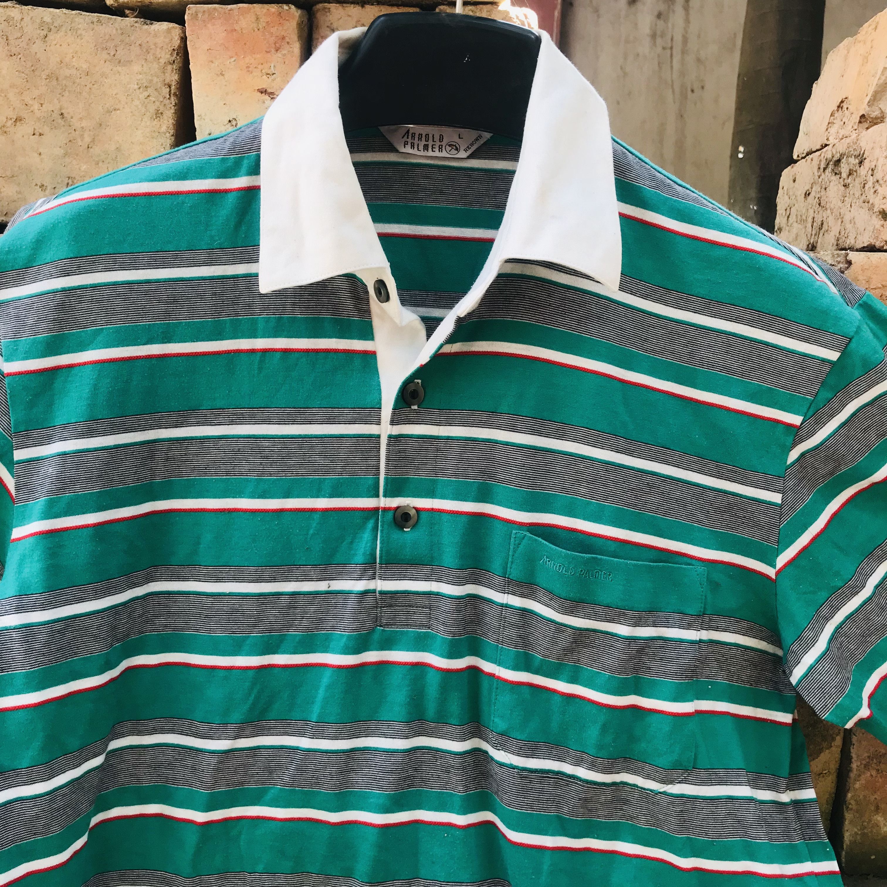 Vintage Vintage Arnold Palmer Polo Shirt Size US L / EU 52-54 / 3 - 2 Thumbnail