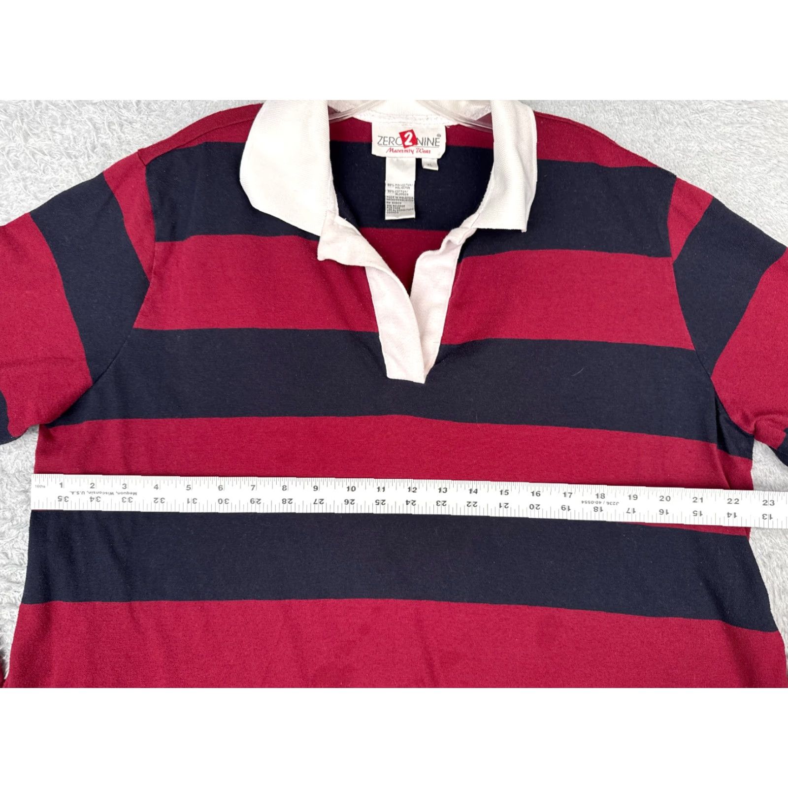 Vintage VINTAGE Zero2Nine Polo Shirt Womens XL Red Size XL / US 12-14 / IT 48-50 - 7 Thumbnail