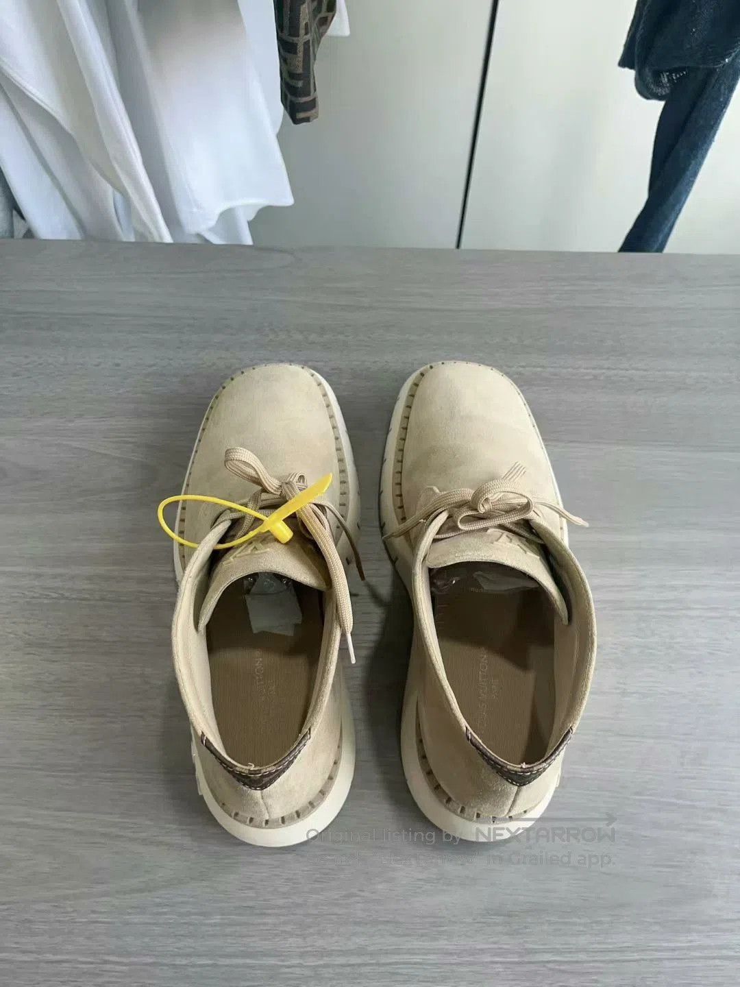 Louis Vuitton louis vuitton beige square ankle boots. Size US 9.5 / EU 42-43 - 3 Thumbnail