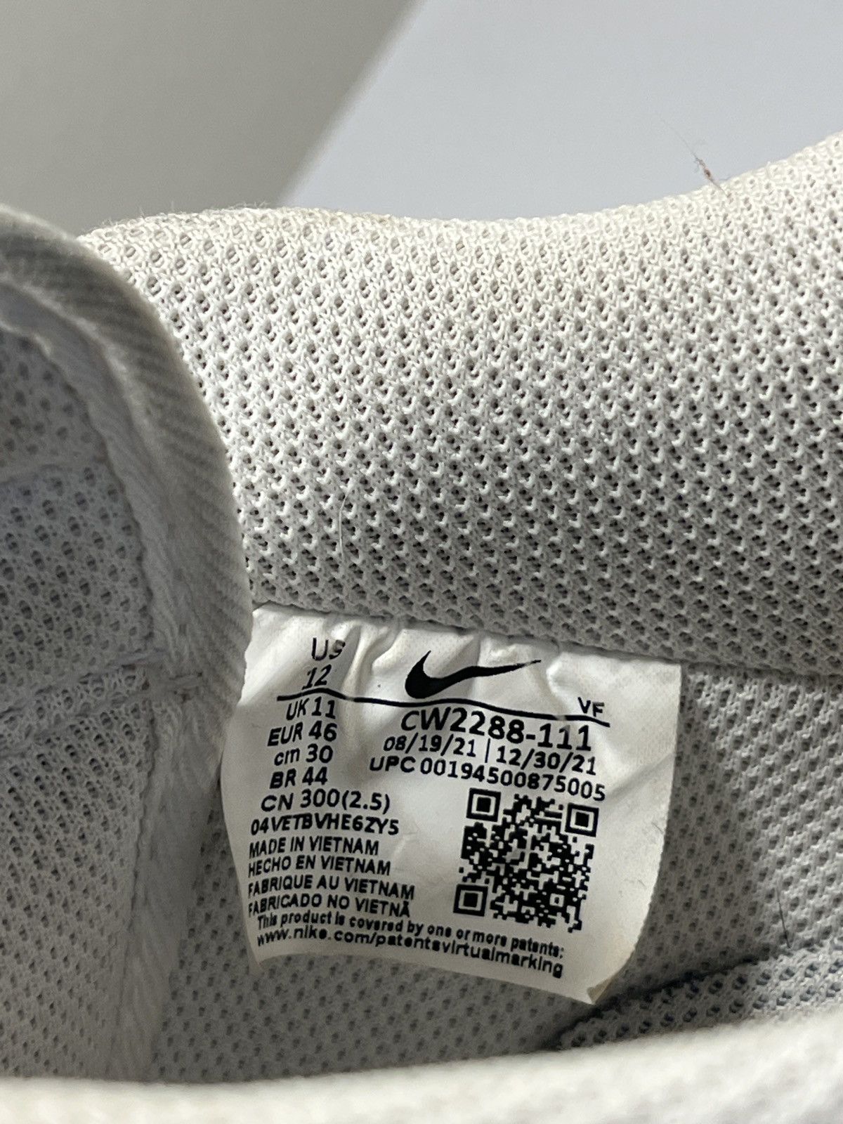 Nike Air Force 1s white Size US 12 / EU 45 - 4 Thumbnail