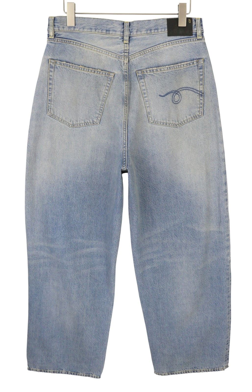 R13 WAYNE 33 Merrin Blue Faded PF25 Jeans 87208 Size US 33 - 2 Thumbnail