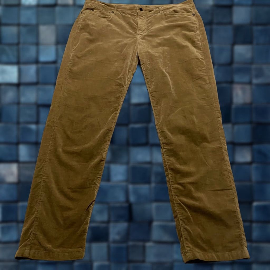 J.McLaughlin J McLaughlin Pants Womens sz 14 Brown Straight Leg Velvet Velour Ankle Size 36" / US 14 / IT 50 - 1 Thumbnail