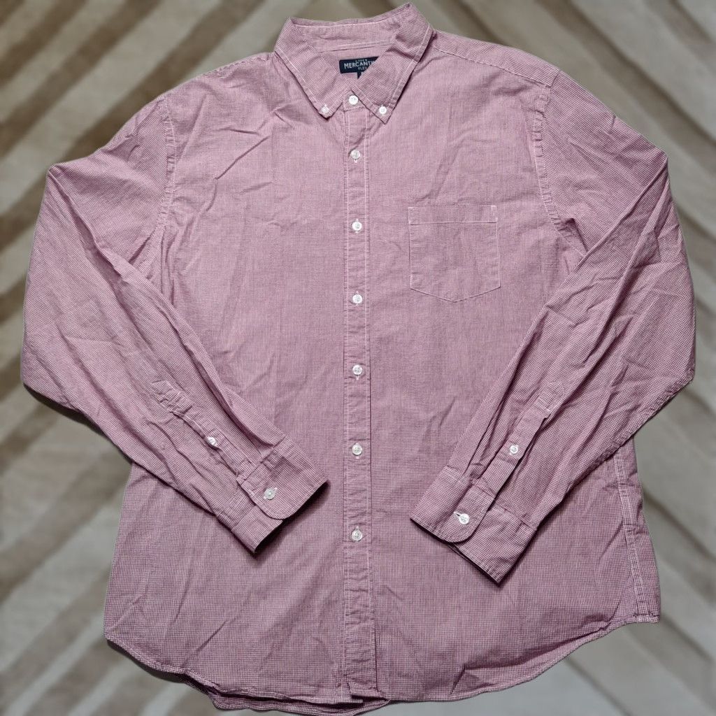 J.Crew J.CREW MERCANTILE FLEX Red Gingham Check Button Shirt - Men XL Size US XL / EU 56 / 4 - 1 Thumbnail