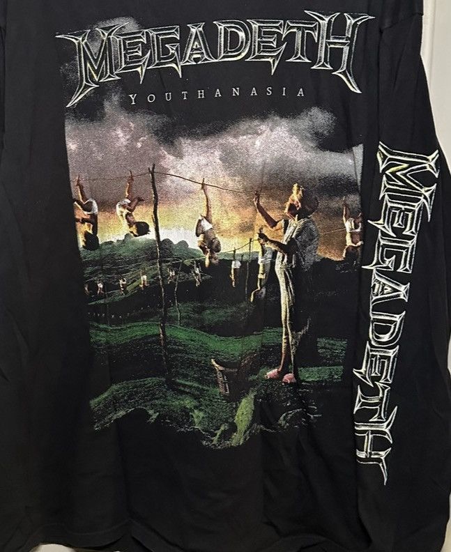 Comfort Colors Megadeth “Youthanasia” Long Sleeve Shirt XXL Size US XXL / EU 58 / 5 - 4 Thumbnail