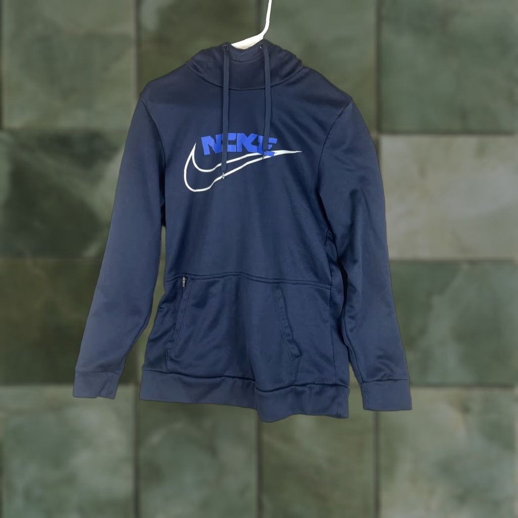 Nike Nike Hoodie Mens S Blue Therma-Fit Pullover Sweatshirt Zip Pocket Athletic Size US S / EU 44-46 / 1 - 1 Thumbnail
