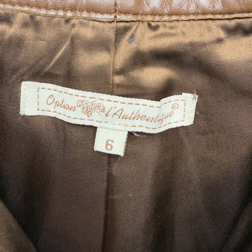 Vintage VTG LEATHER Western Set Brown Blazer Jacket Pants sz 6 - 8 Size M / US 6-8 / IT 42-44 - 8 Thumbnail