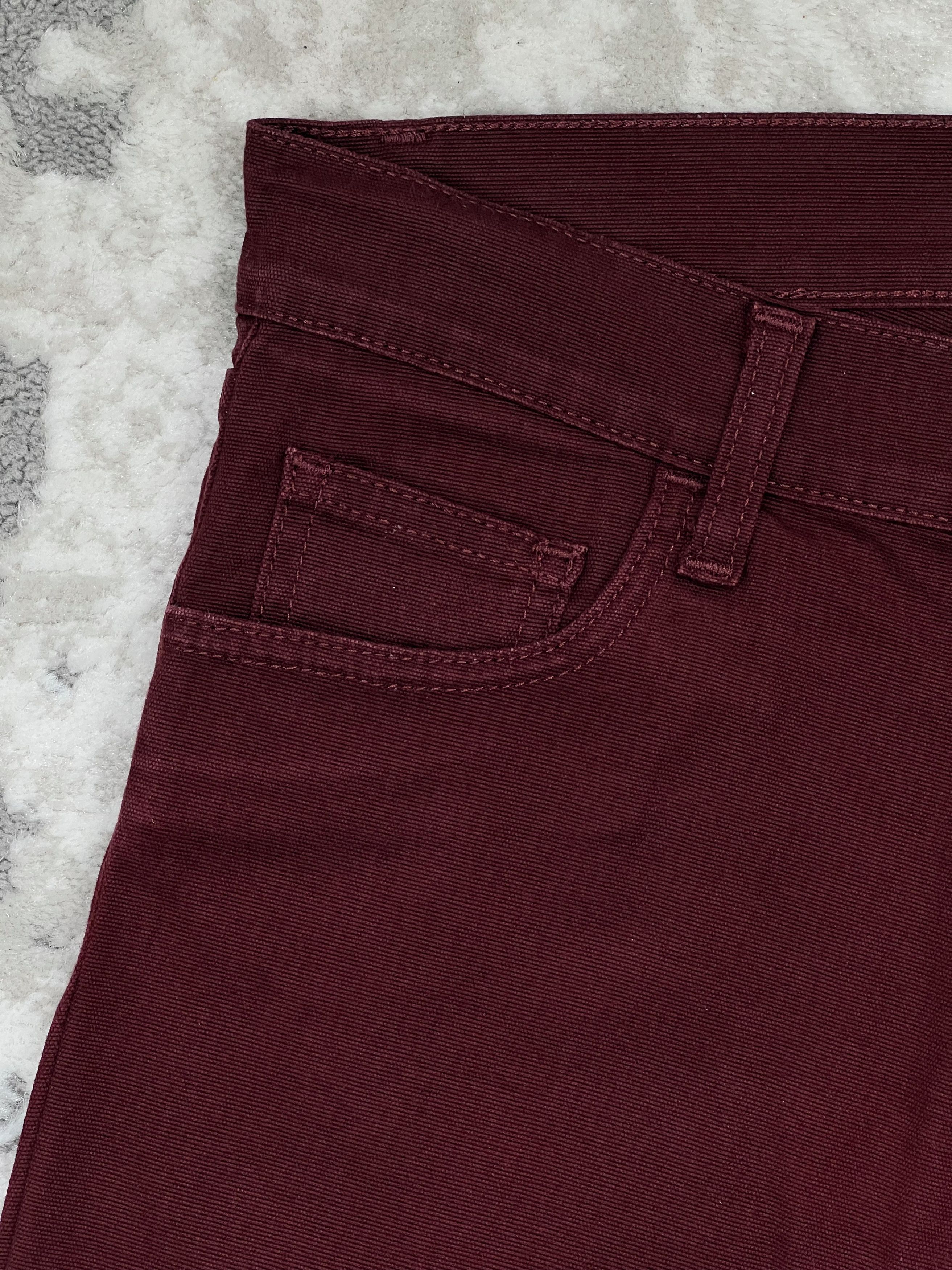 Carhartt Wip Carhartt WIP Rebel Pant Burgundy Stretch Slim Fit 31 Size US 31 - 3 Thumbnail
