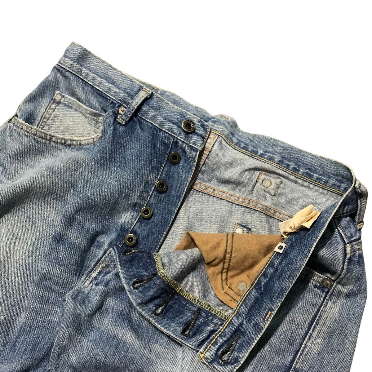 Bape Bape OG Cinch Back Paint Splatter Denim Pants Size US 34 / EU 50 - 8 Thumbnail