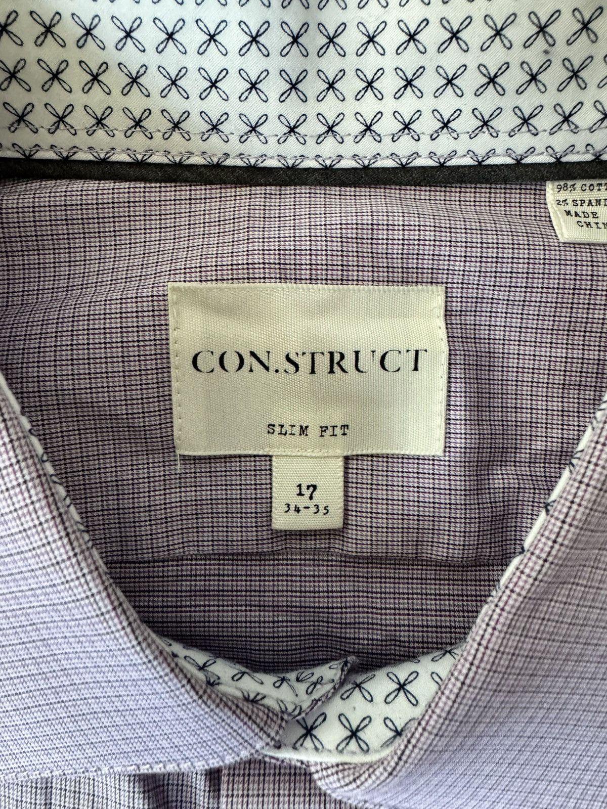 Other Construct Tattersall Check Dress Shirt Size 42L - 4 Thumbnail