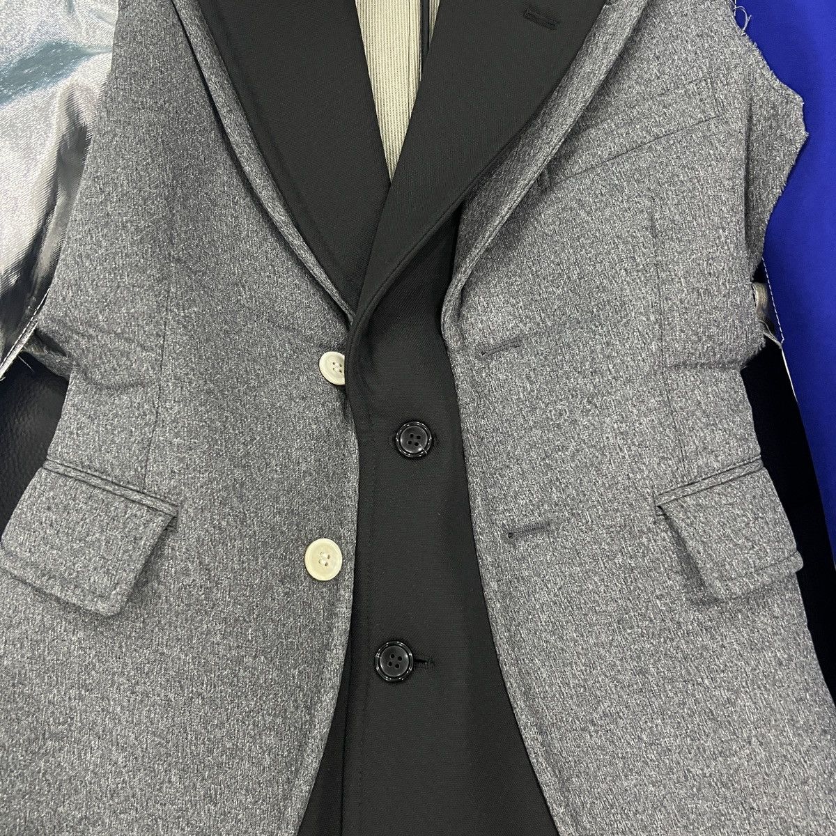 Comme des Garcons Homme Plus Comme des Garçons Homme Plus SS21 Runway Deconstructed Bonde Size 40S - 11 Thumbnail