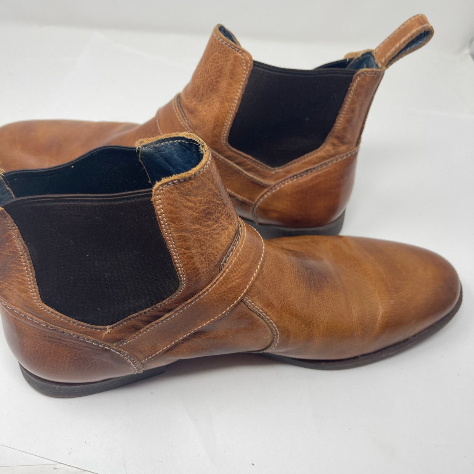 Bed Stu Bed STU Michelangelo in Tan Rustic Chelsea Boots sz 13 Size US 13 / EU 46 - 12 Thumbnail