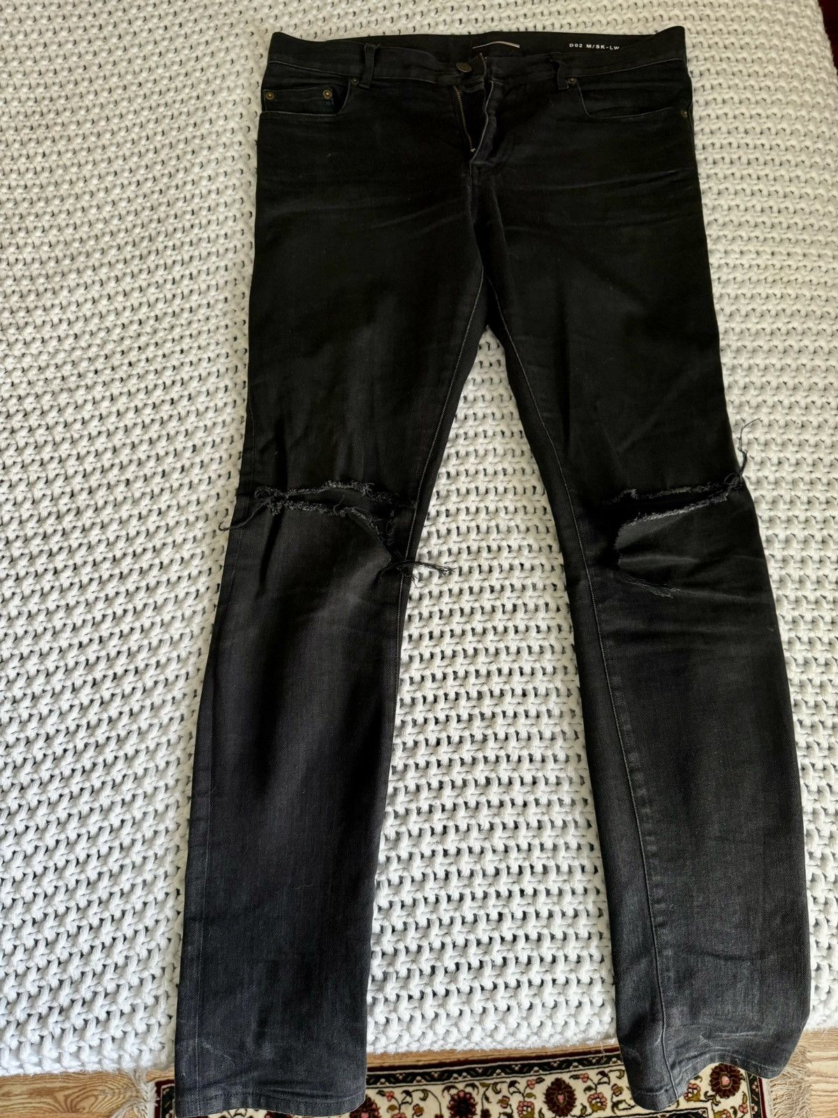 image of Saint Laurent Paris D02 M/sk-Lw Y869H Skinny Black 31 2014, Men's