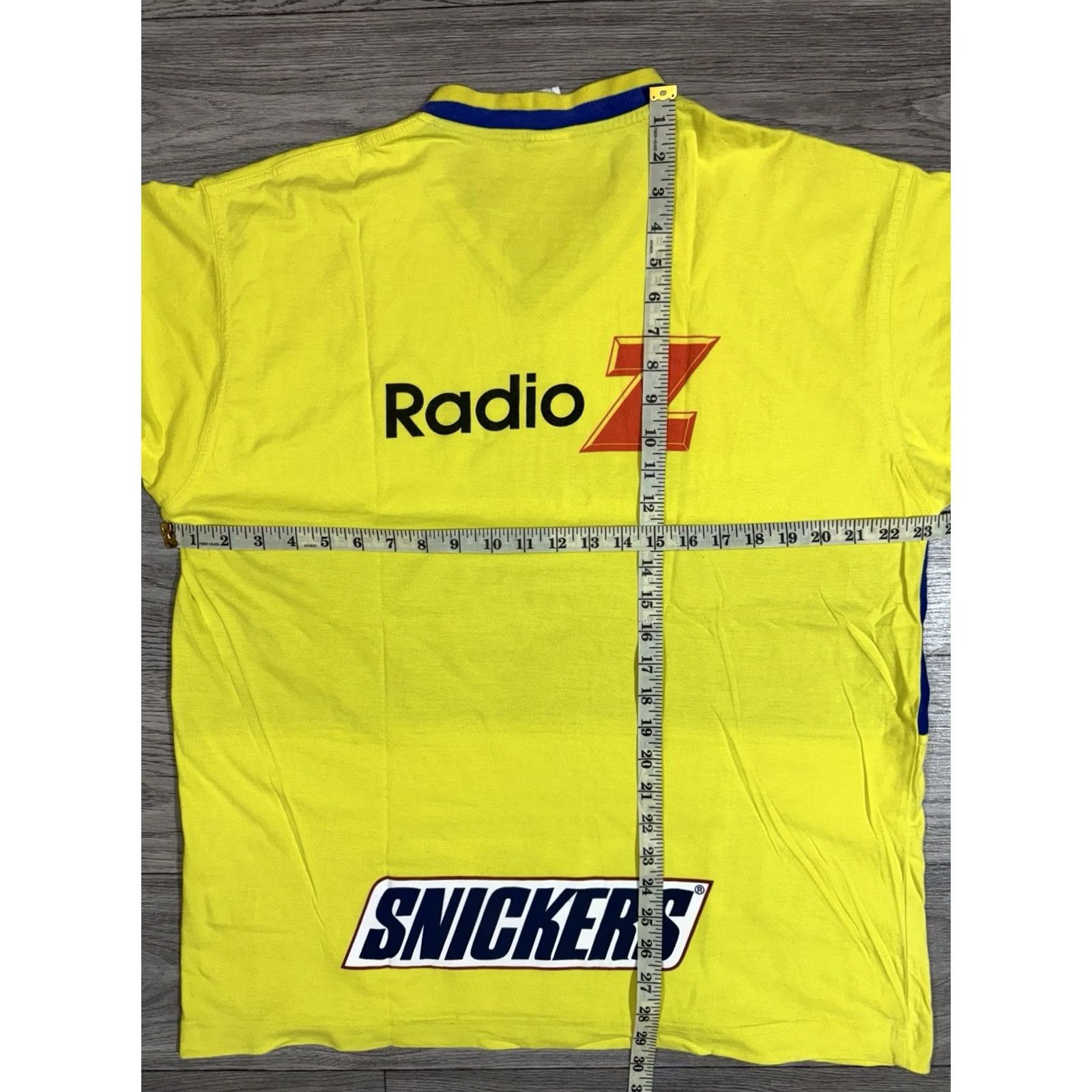 Puma VINTAGE Puma Street Soccer Cup PlayStation Snickers T-shirt V-Neck L Mens Yellow 90s Short Sleeve Cotton Shirt Size US L / EU 52-54 / 3 - 3 Thumbnail