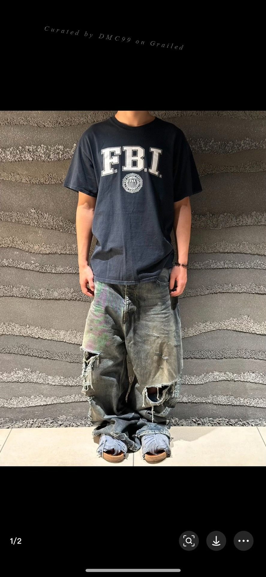 Other Vintage Gildan FBI Tee Size US L / EU 52-54 / 3 - 1 Thumbnail