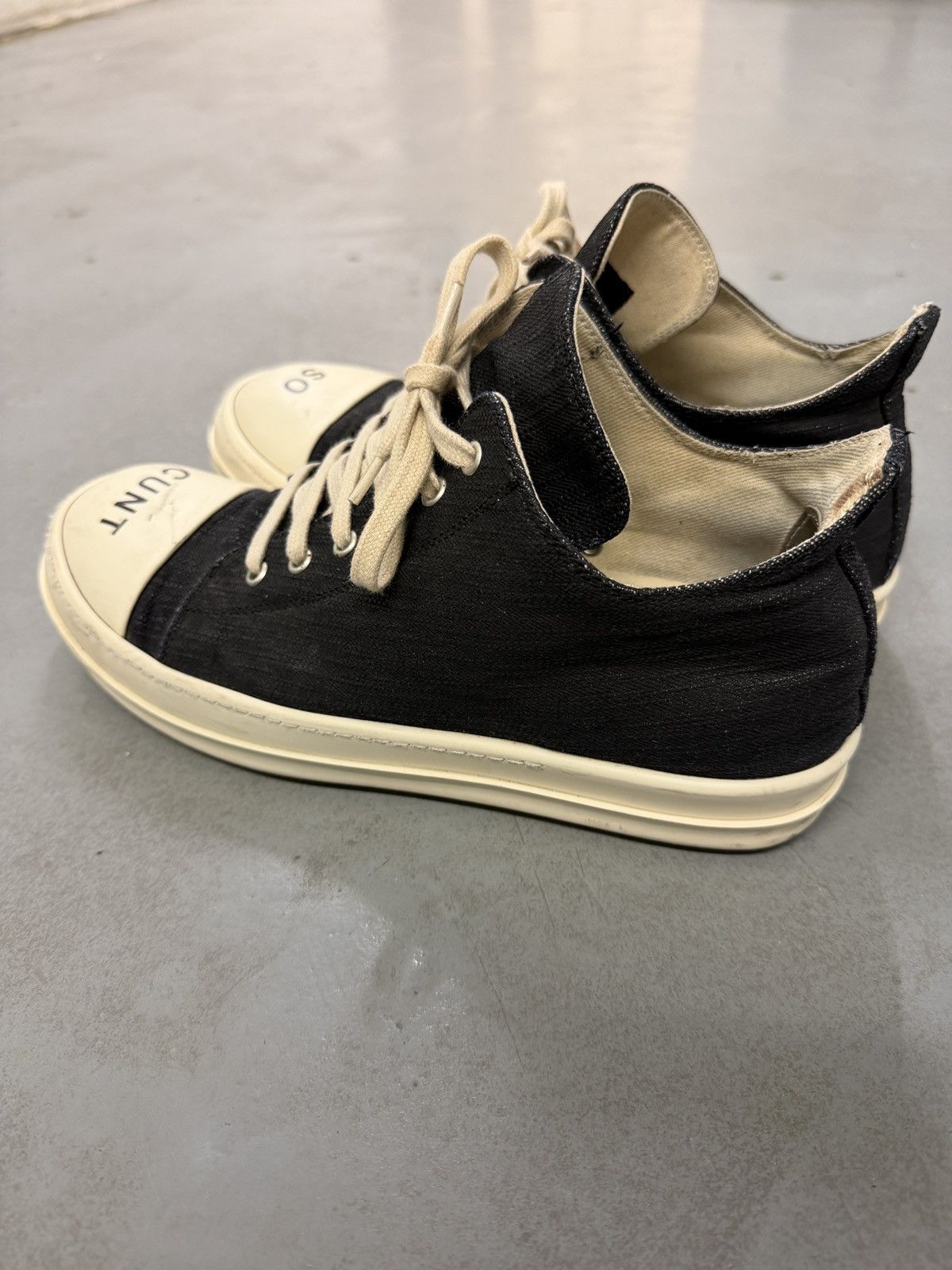 Rick Owens Drkshdw Rick Owens Drkshdw “So Cunt” Low Ramones Size US 10 / EU 43 - 7 Thumbnail