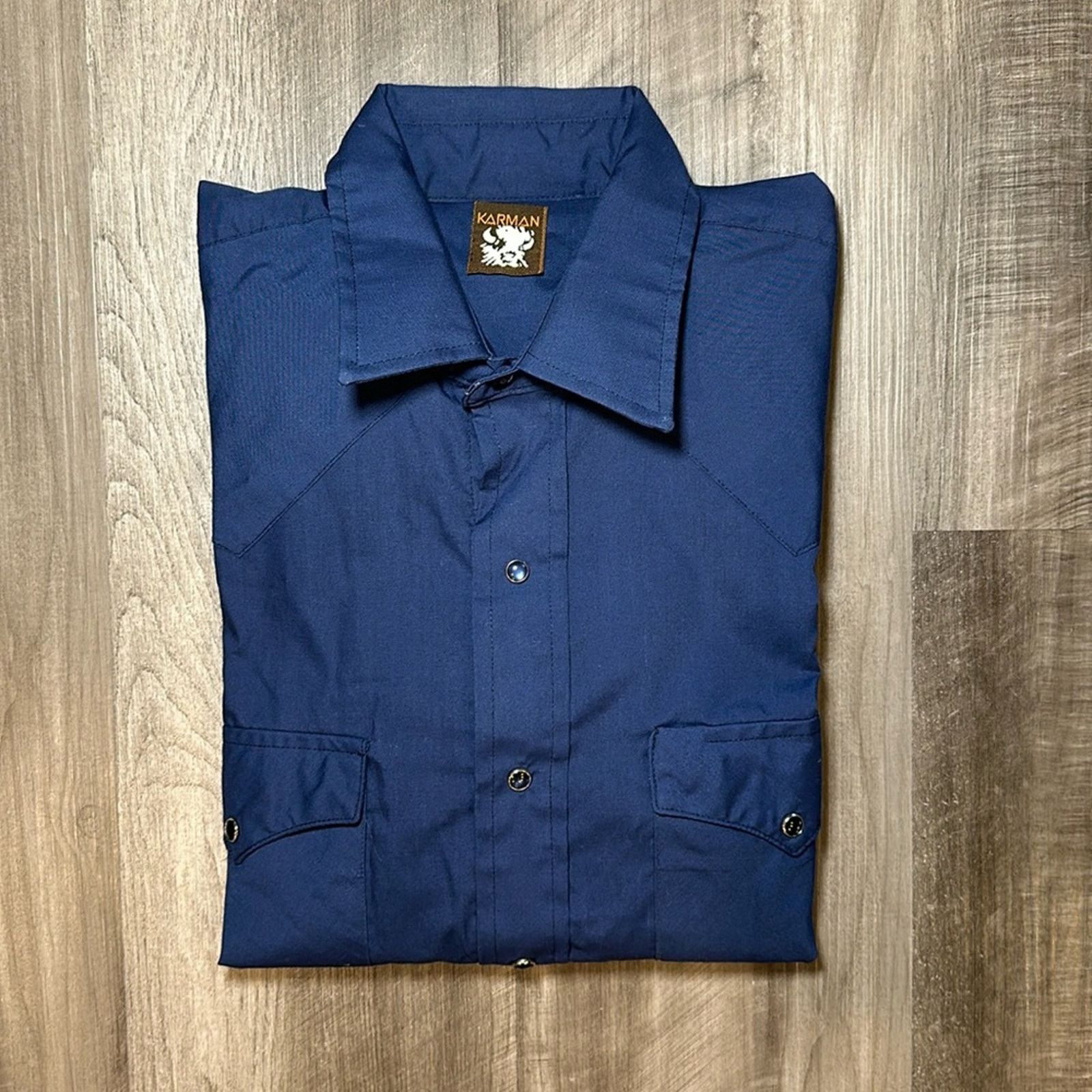 Other Karman Western Long Sleeve Pearl Snap Button - Medium Size US M / EU 48-50 / 2 - 1 Thumbnail