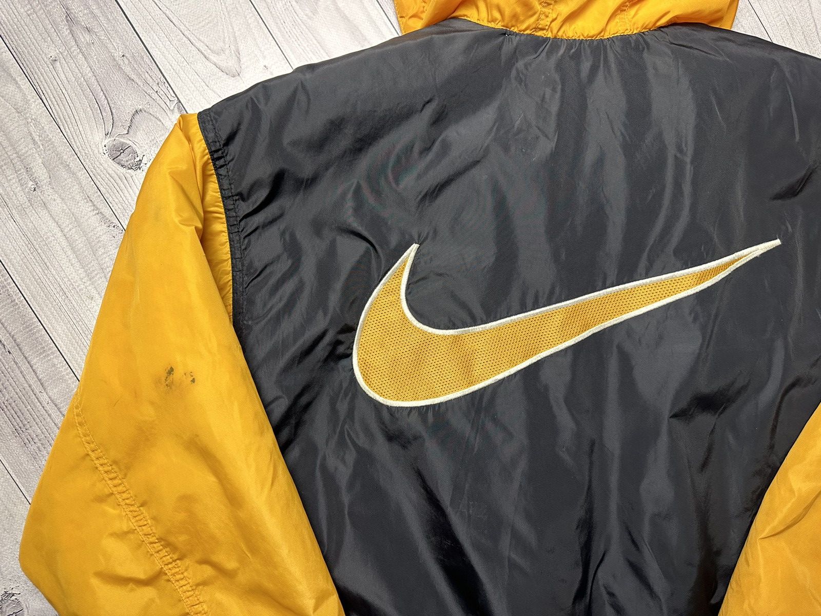 Nike × Vintage Vintage Nike Jacket bomber rare logo size S distressed Size US S / EU 44-46 / 1 - 4 Thumbnail