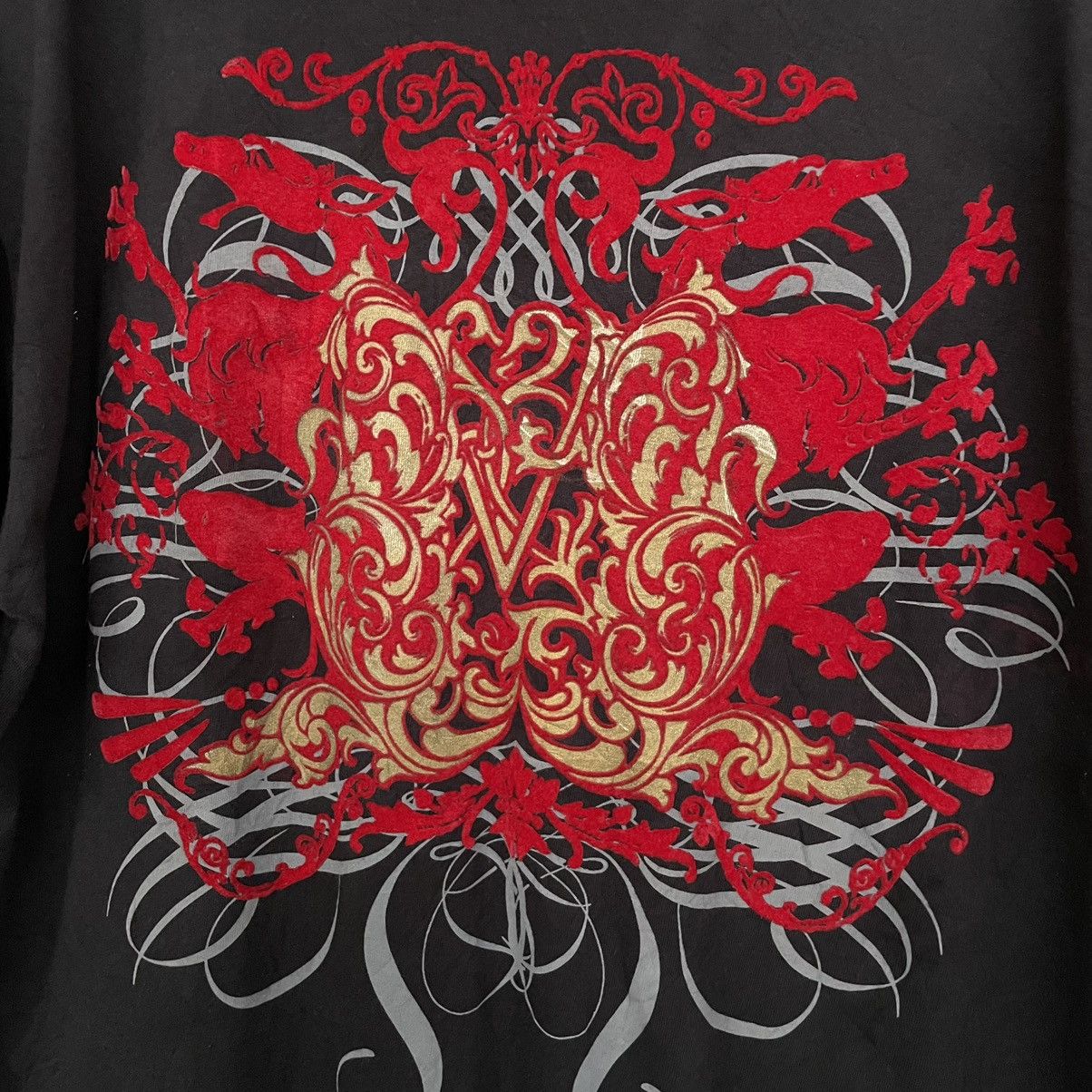 Affliction × Mecca × Vintage Vintage Y2K Mecca Apparel Affliction Cyber Gothic Tee Size US XL / EU 56 / 4 - 2 Thumbnail