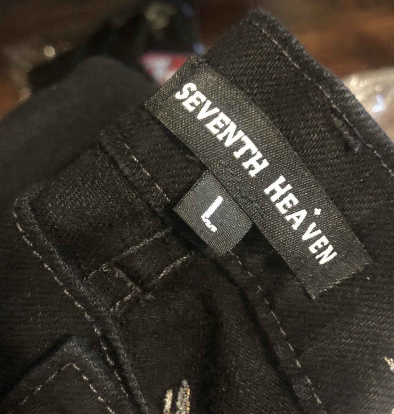 Seventh Heaven [FINAL DROP] Seventh Heaven SS19 Black & Blue Denim Jeans Size US 32 / EU 48 - 6 Thumbnail