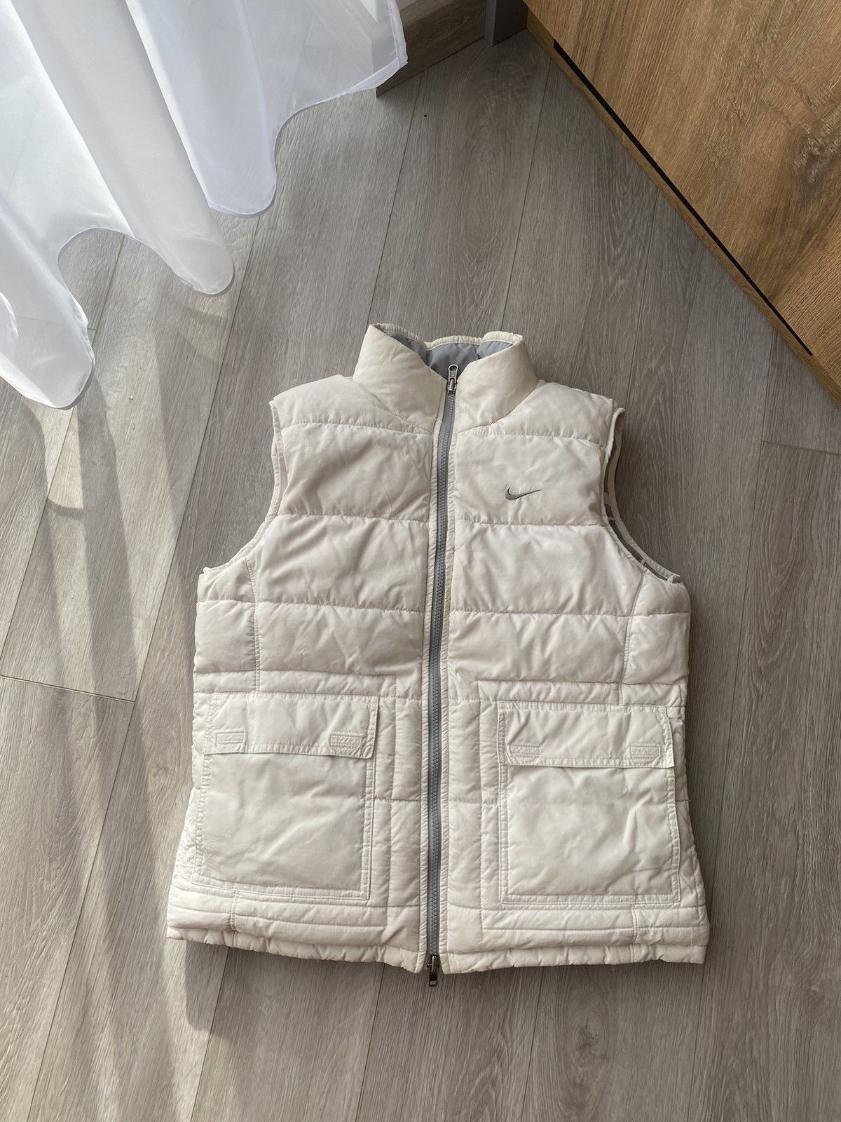 Nike × Nike ACG × Vintage 550 Duck Down Nike Puffer Vest Y2K Drill COZY reversible Size S / US 4 / IT 40 - 1 Thumbnail