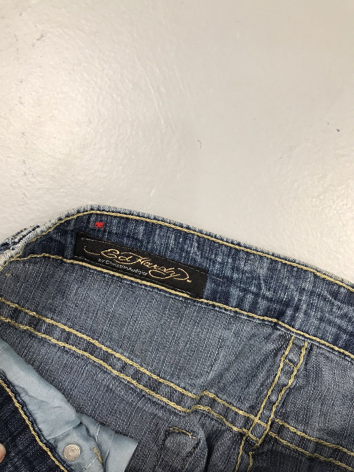 Ed Hardy Vintage Ed hardy embroidered denim Size 32" / US 10 / IT 46 - 7 Thumbnail