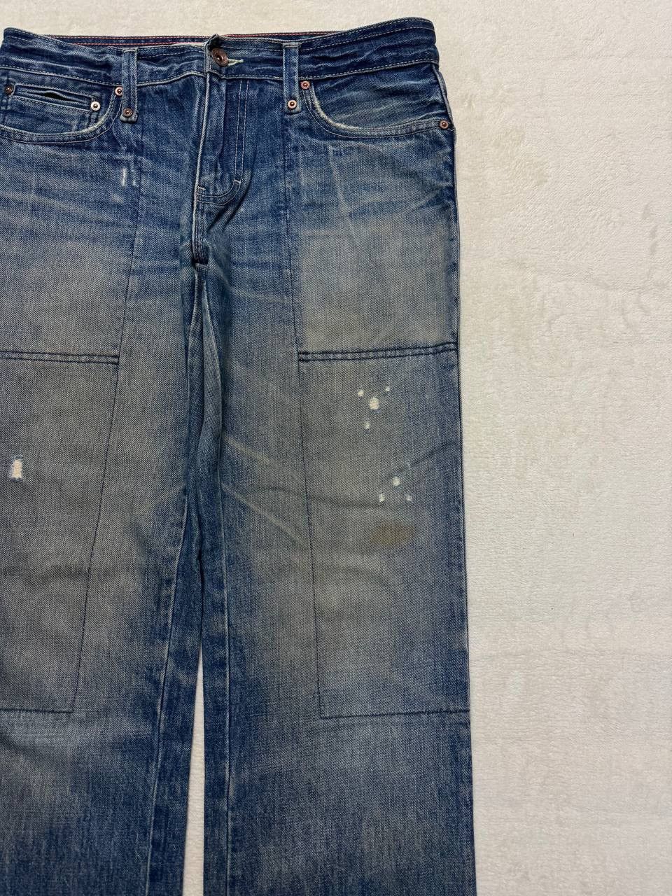 Gap BAGGY Gap Rusty Mudwash Distressed Straight Baker Pants Jean Size US 31 - 5 Thumbnail
