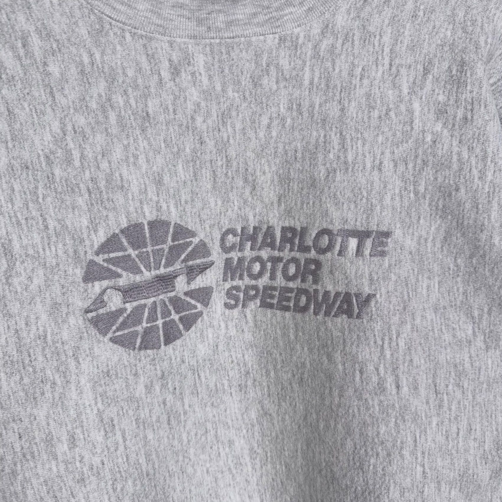 NASCAR VINTAGE Rugged Sweats Charlotte Motor Speedway Sweatshirt Mens 2XL Gray NASCAR Racing Crewneck Pullover Shirt Size US XXL / EU 58 / 5 - 2 Thumbnail