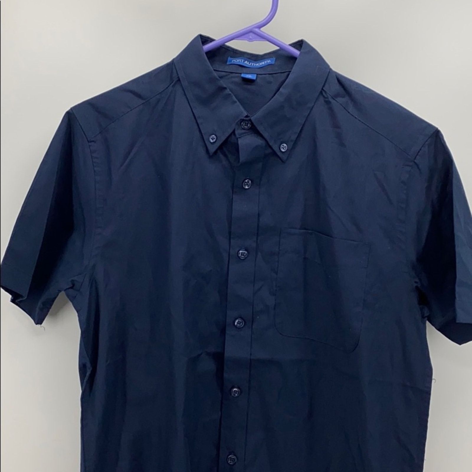 Port Authority Port Authority dark blue short sleeve button down uniform Size US M / EU 48-50 / 2 - 4 Thumbnail