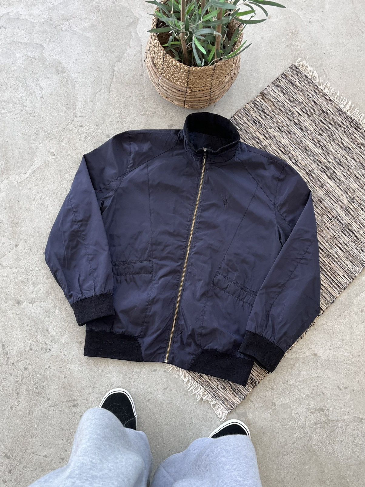 Billionaire Couture Luxury Billionaire Nylon Bomber Jacket Blue Size 58 Y2K Size US XXL / EU 58 / 5 - 1 Thumbnail