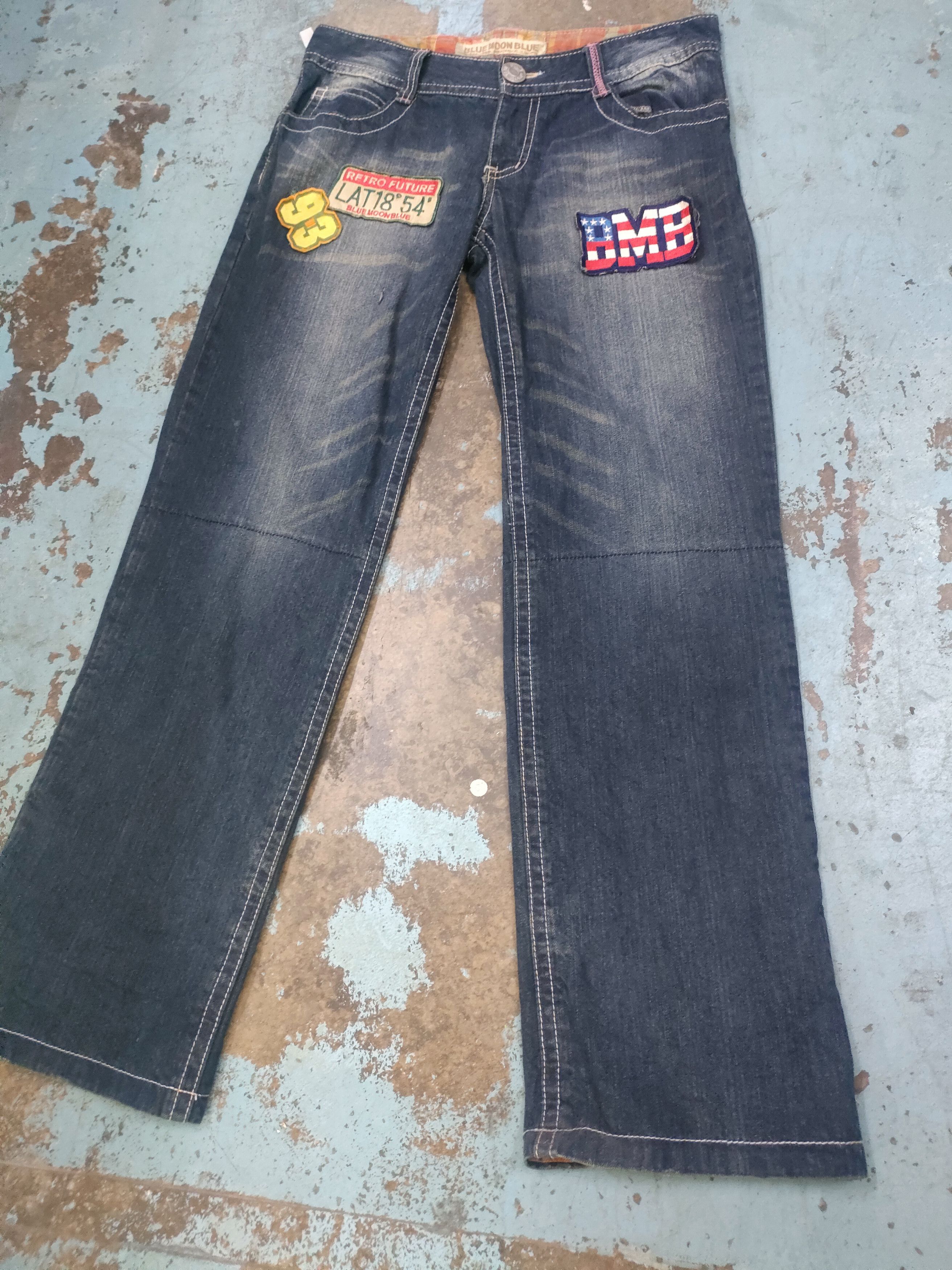 If Six Was Nine × Japanese Brand Blue Moon Blue Jeans Size US 32 / EU 48 - 8 Thumbnail