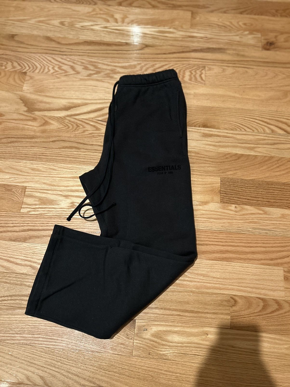 essentials black sweatpants