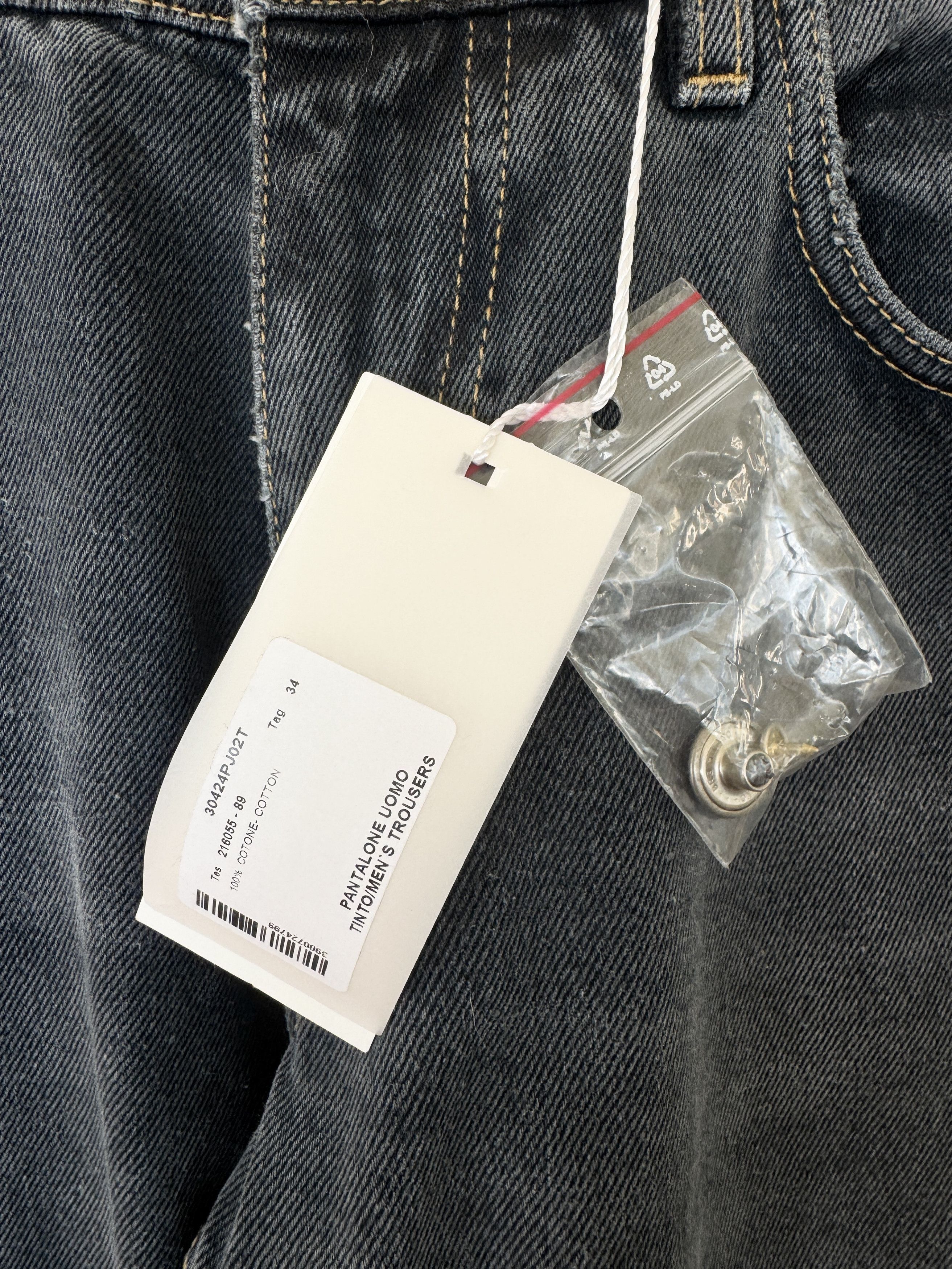 424 424 Gray Wash Denim NWT Size US 34 / EU 50 - 6 Thumbnail