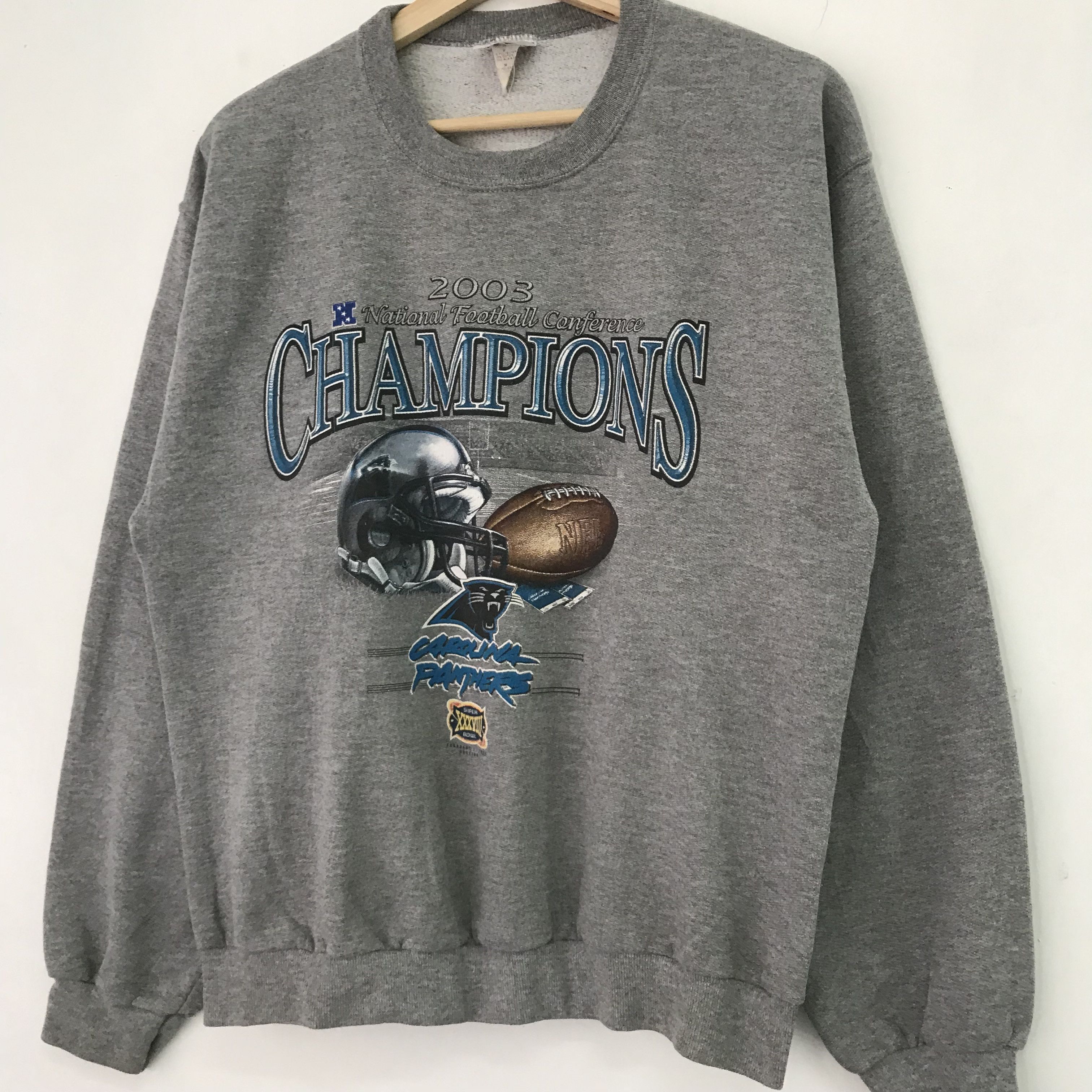 Vintage Vintage Carolina Panthers Gray Sweathsirt 372 Size US M / EU 48-50 / 2 - 3 Thumbnail