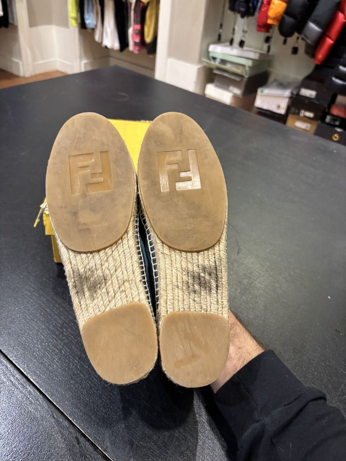 Fendi Fendi Blue Print Espadrilles Size US 9 / IT 39 - 5 Thumbnail