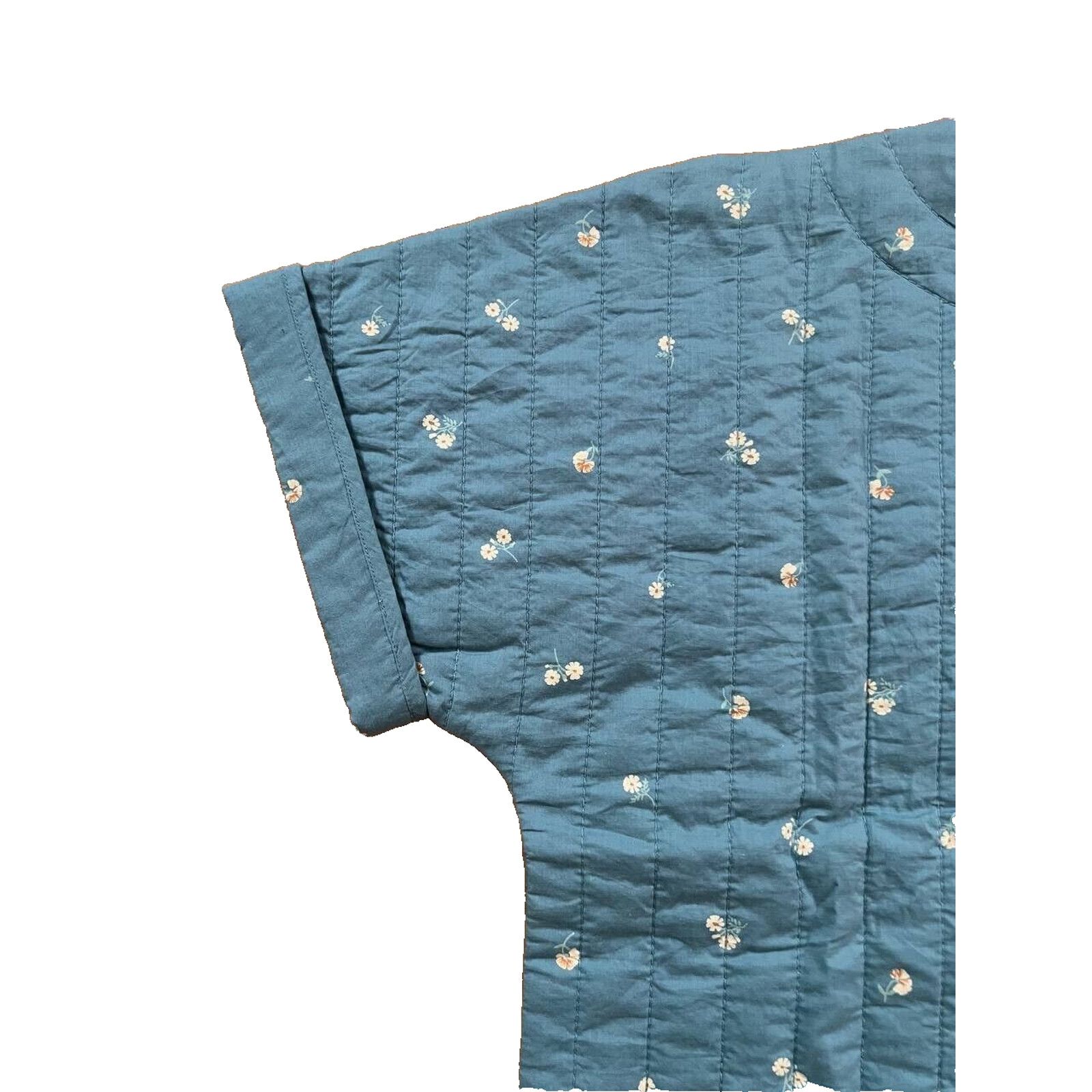 Madewell Madewell Quilted Button Shoulder Top breeze S A000564 Size S / US 4 / IT 40 - 12 Thumbnail