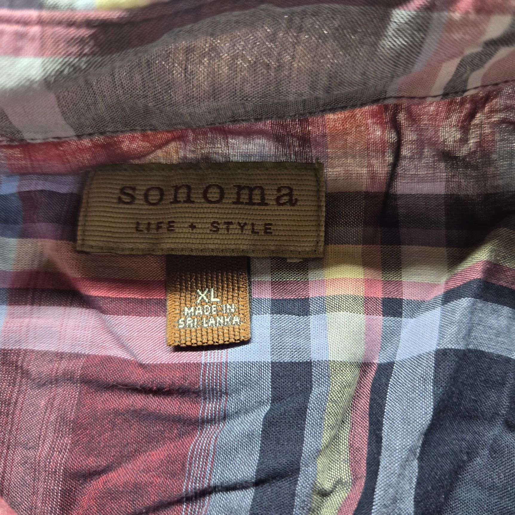 Vintage VINTAGE Sonoma Red Plaid Short Sleeve Button-Up Shirt Adult Men XL Cotton 90s Classic Mens Size US XL / EU 56 / 4 - 3 Thumbnail