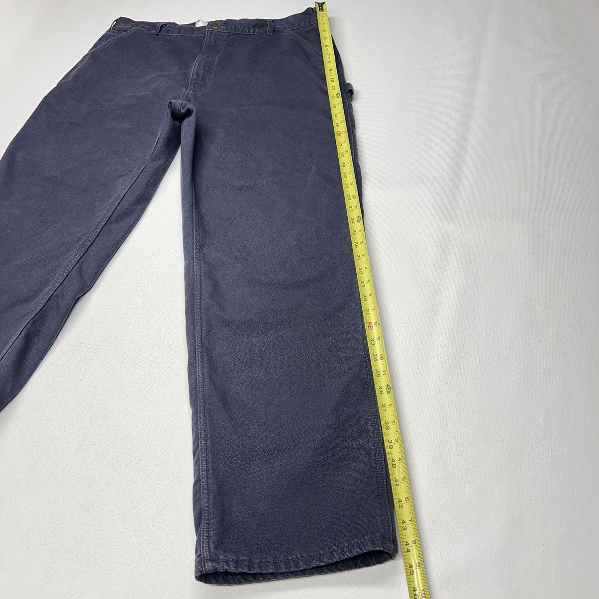 Carhartt × Vintage VTG Carhartt Pants Blue Flannel Lined Loose Fit Baggy Y2K Size US 38 / EU 54 - 17 Thumbnail