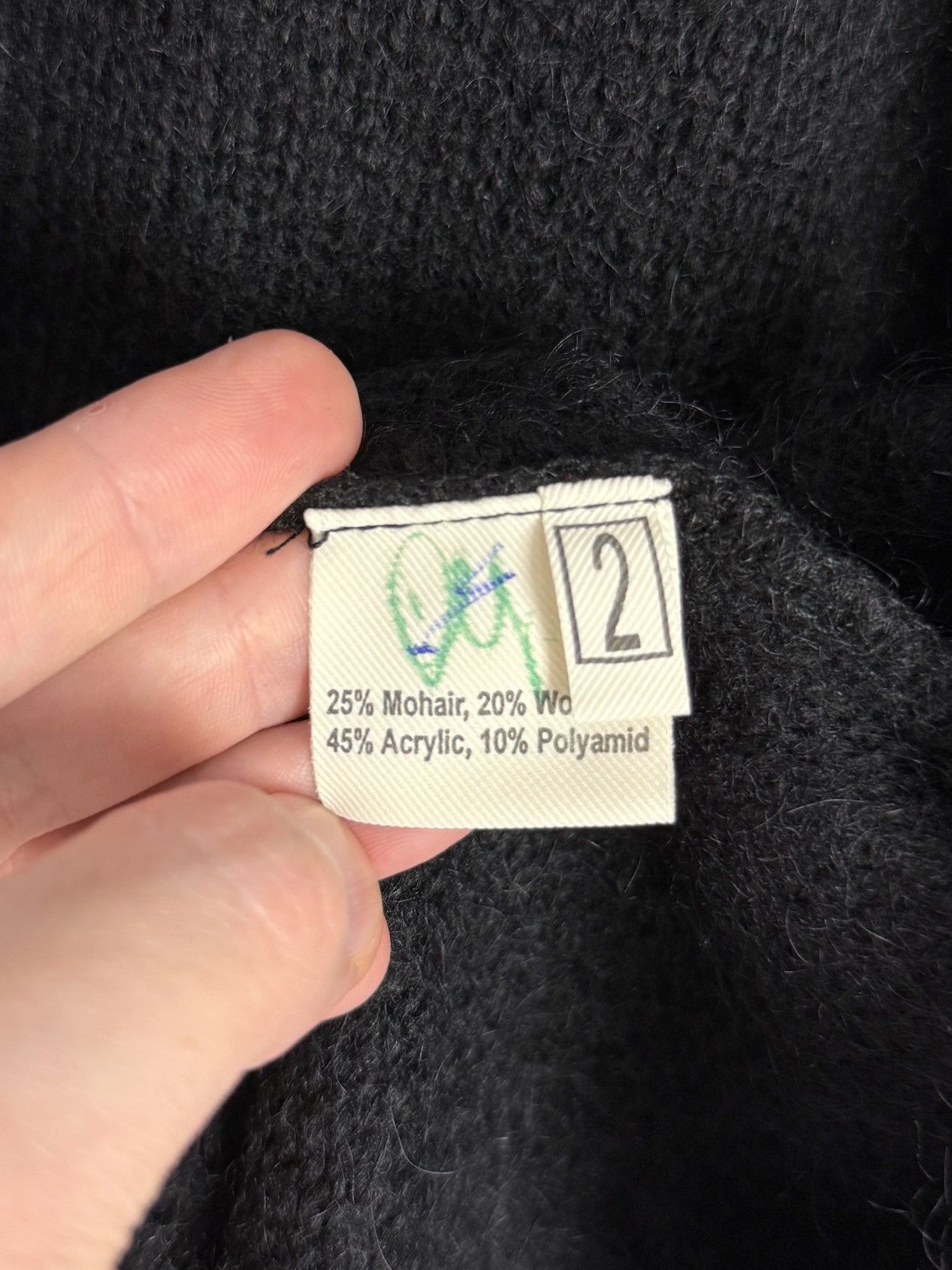 Other Barbara Speer Black Mohair Wool Blend Knit Tunic Sweater 2 Size M / US 6-8 / IT 42-44 - 11 Thumbnail