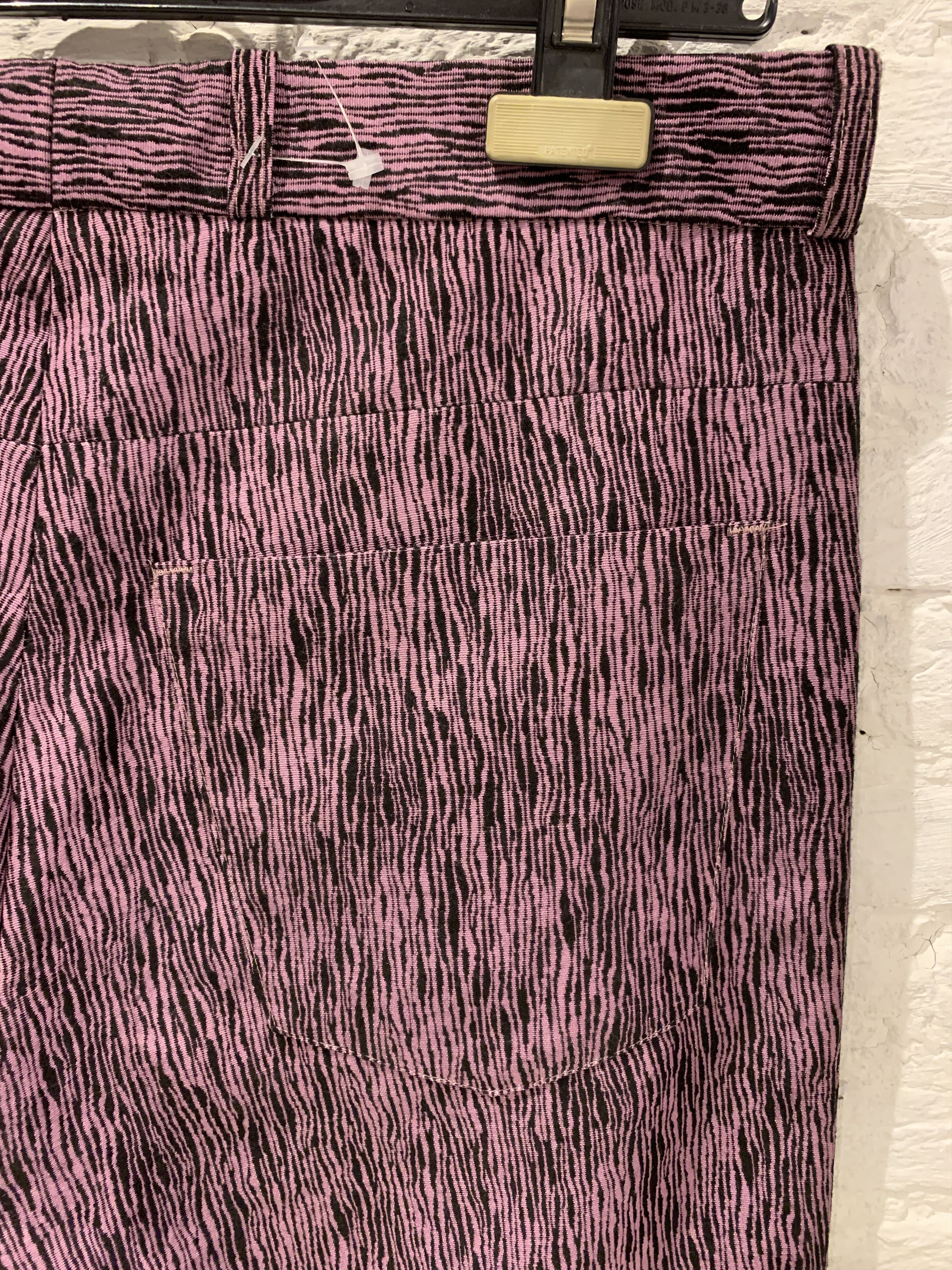 Raf Simons Raf Simons S/S98 Black Palms zebra print trousers show piece Size US 34 / EU 50 - 7 Thumbnail