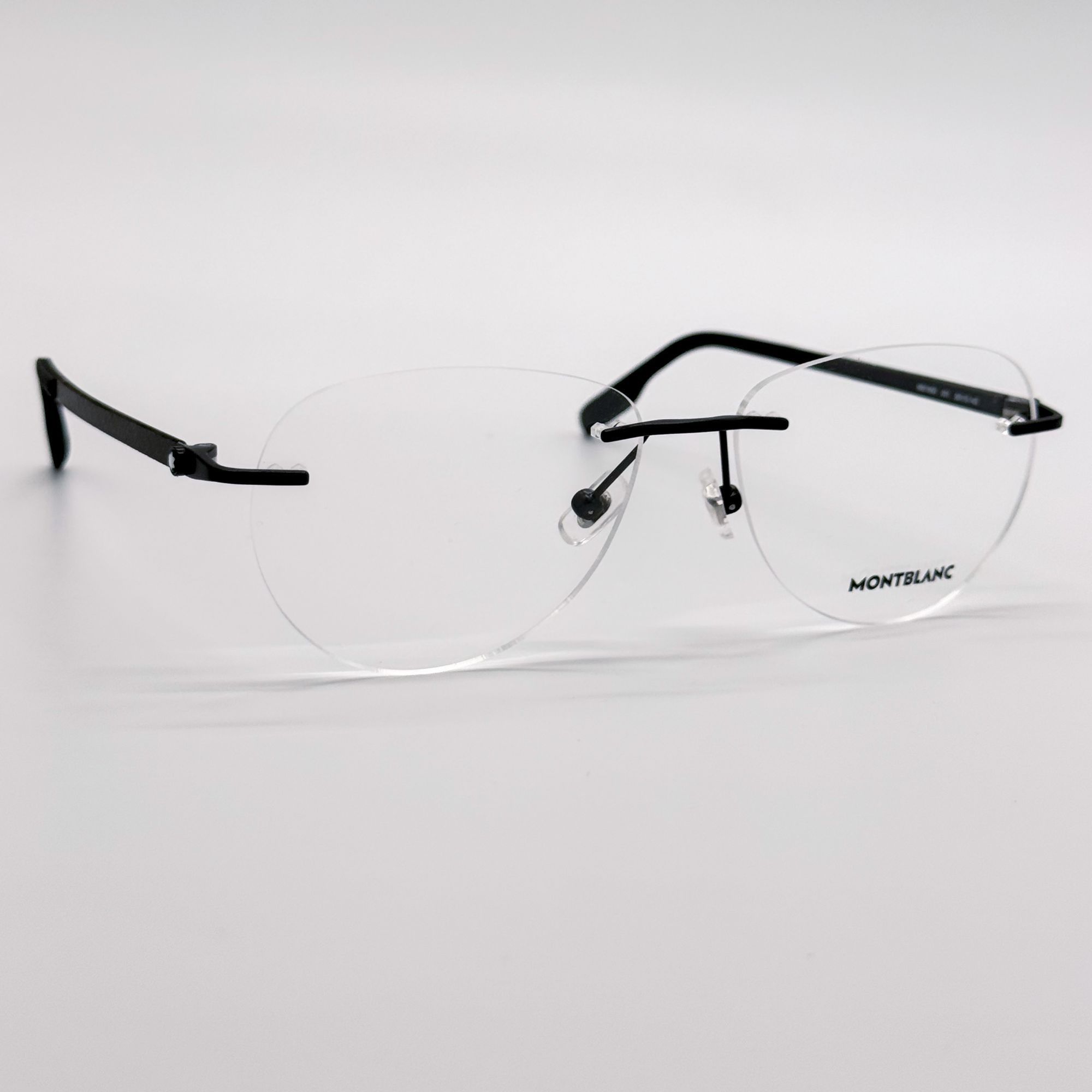 Montblanc NEW MONTBLANC EYEGLASSES MB0186O 001 BLACK MEN EYEWEAR Size ONE SIZE - 4 Thumbnail